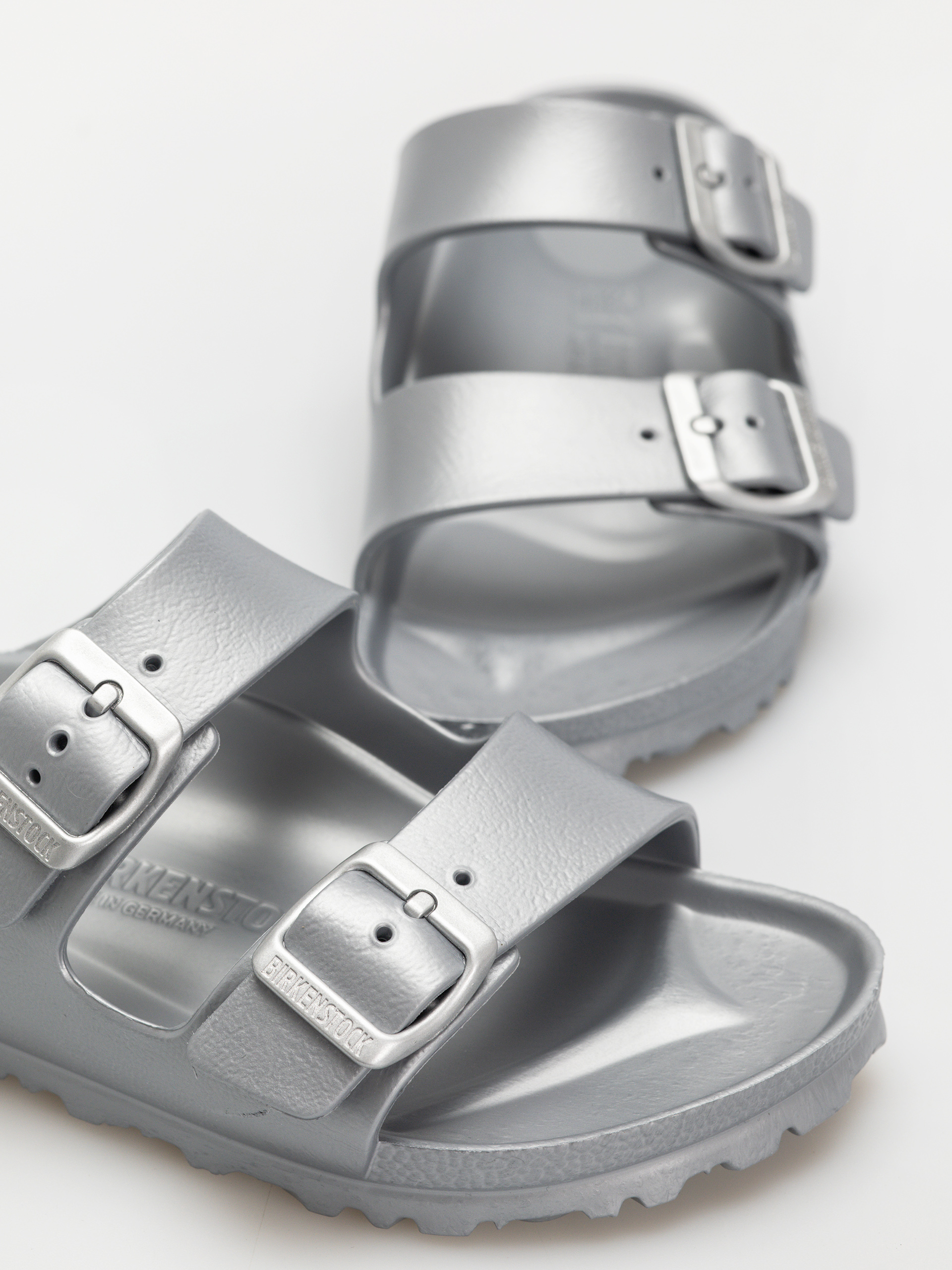 Klapki Birkenstock Arizona EVA Narrow Wmn (metallic silver)