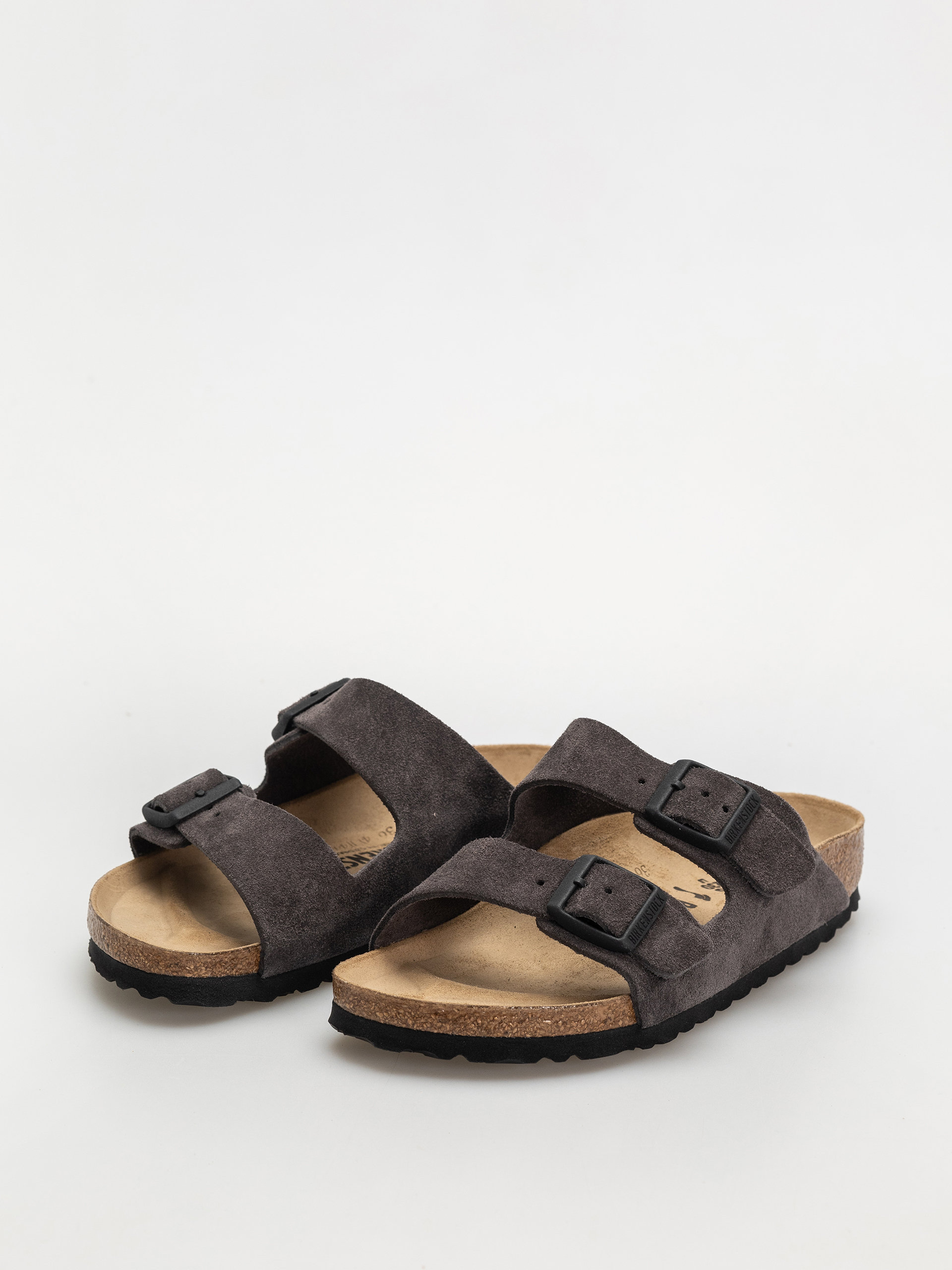 Klapki Birkenstock Arizona Suede Leather Narrow Wmn (velvet grey)