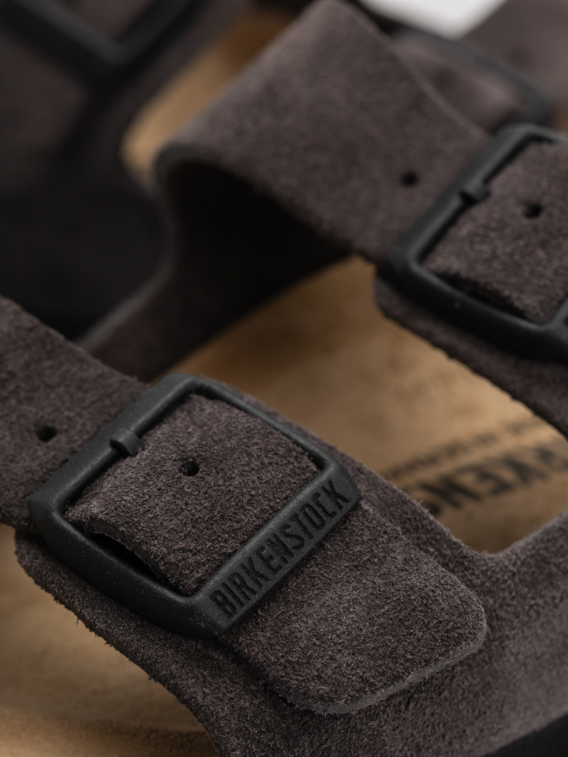 Klapki Birkenstock Arizona Suede Leather Narrow Wmn (velvet grey)