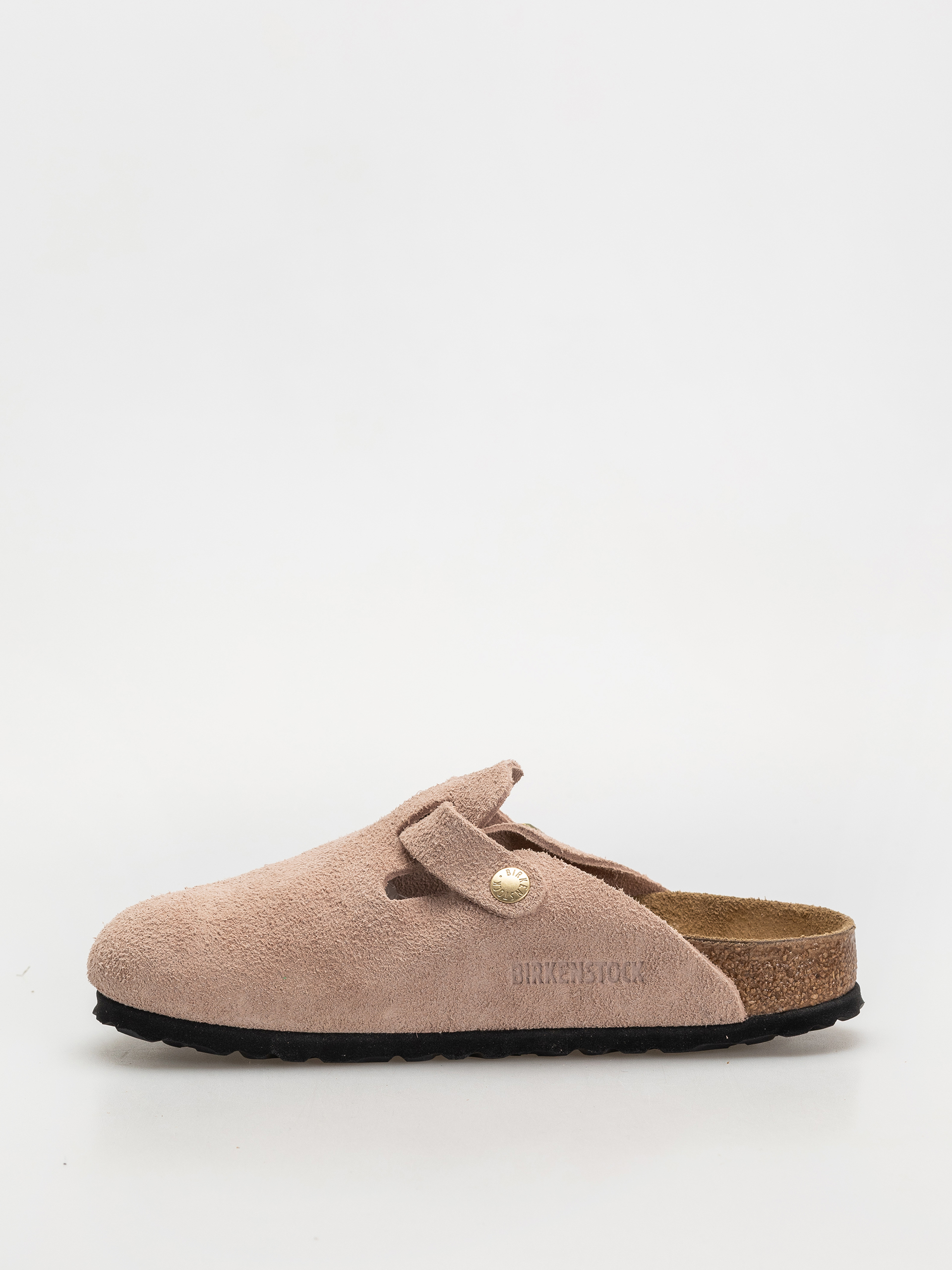 Klapki Birkenstock Boston Suede Leather Narrow Wmn (light rose)