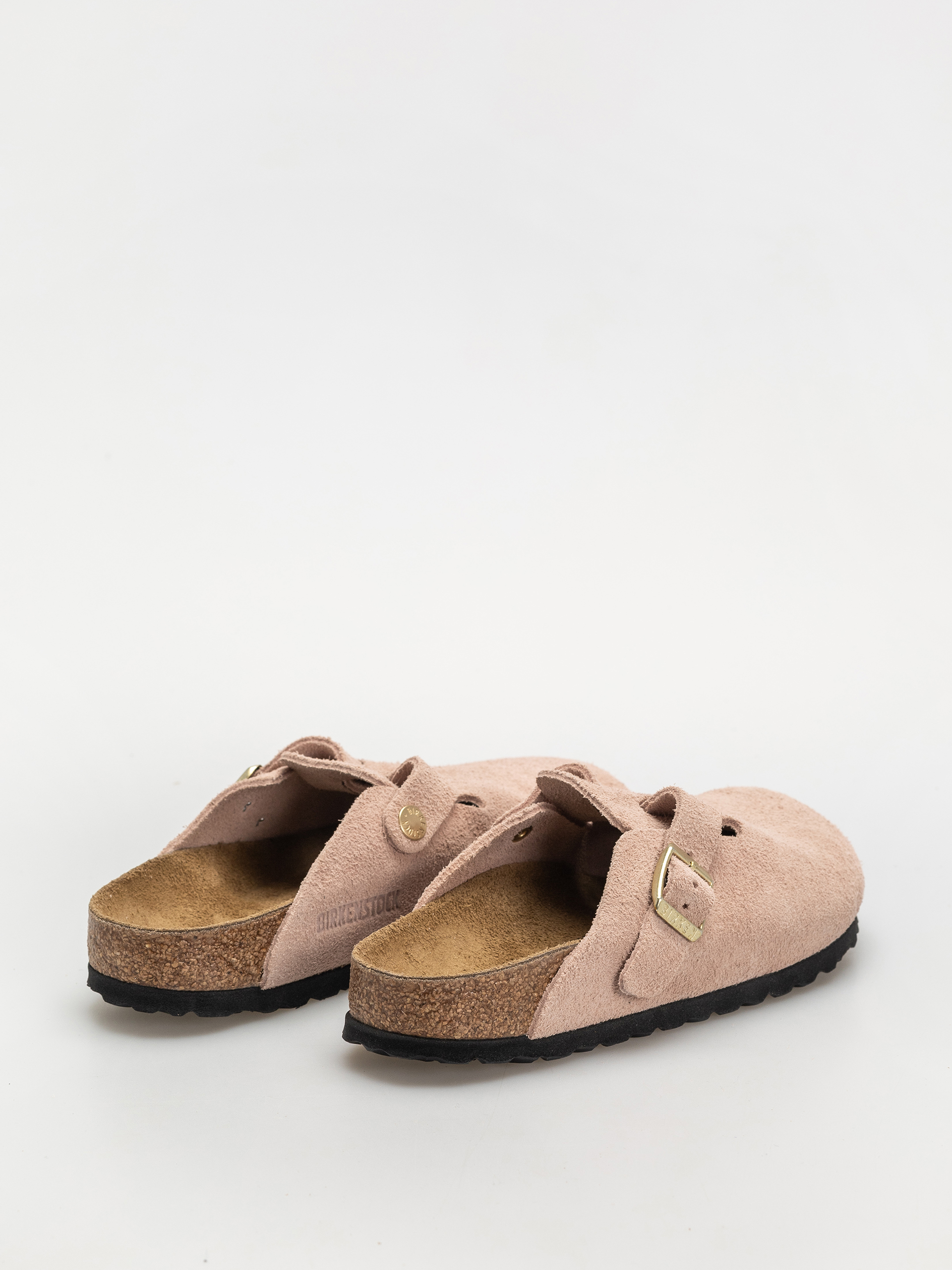 Klapki Birkenstock Boston Suede Leather Narrow Wmn (light rose)