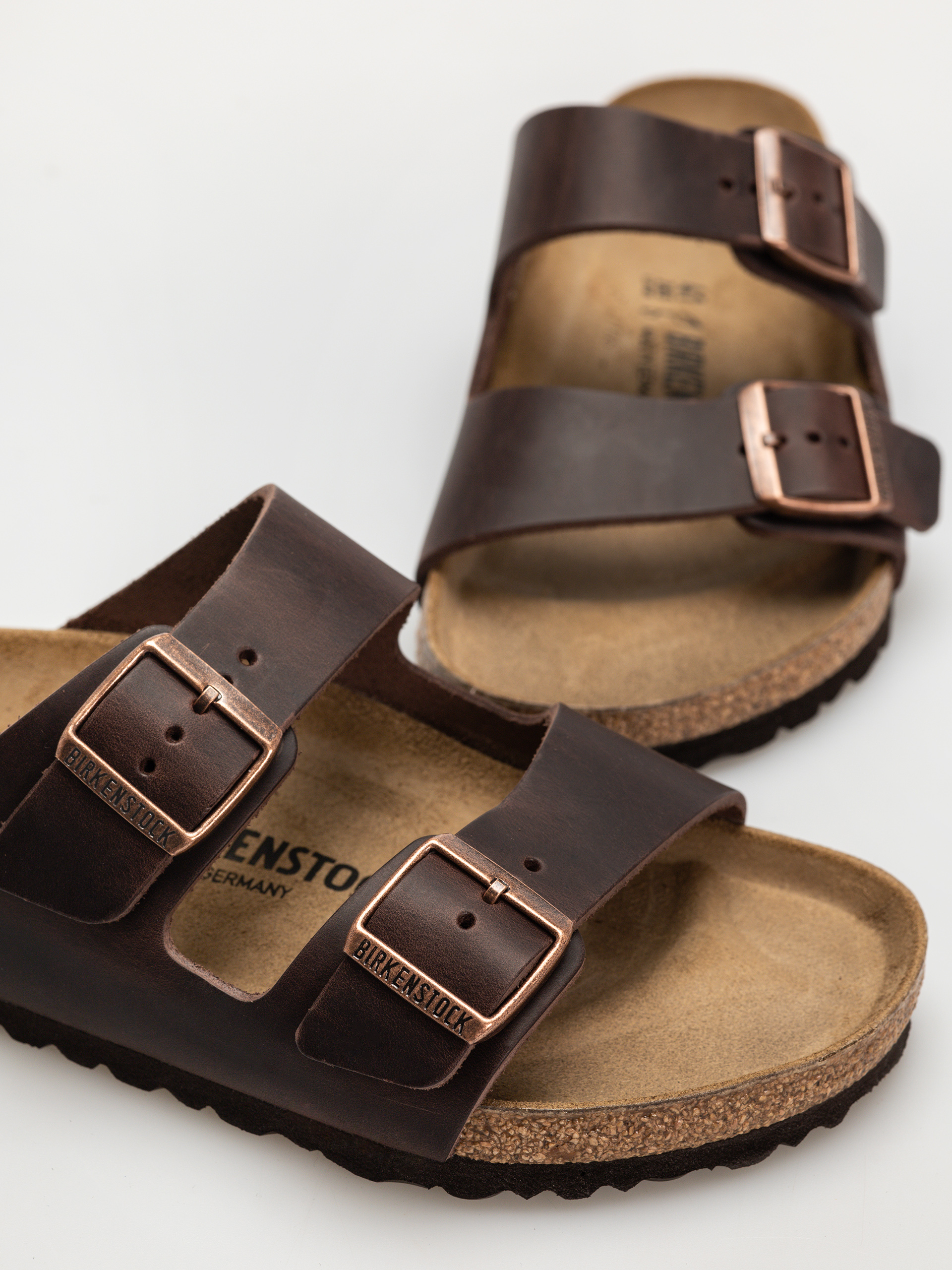 Klapki Birkenstock Arizona Oiled Leather Regular (habana)