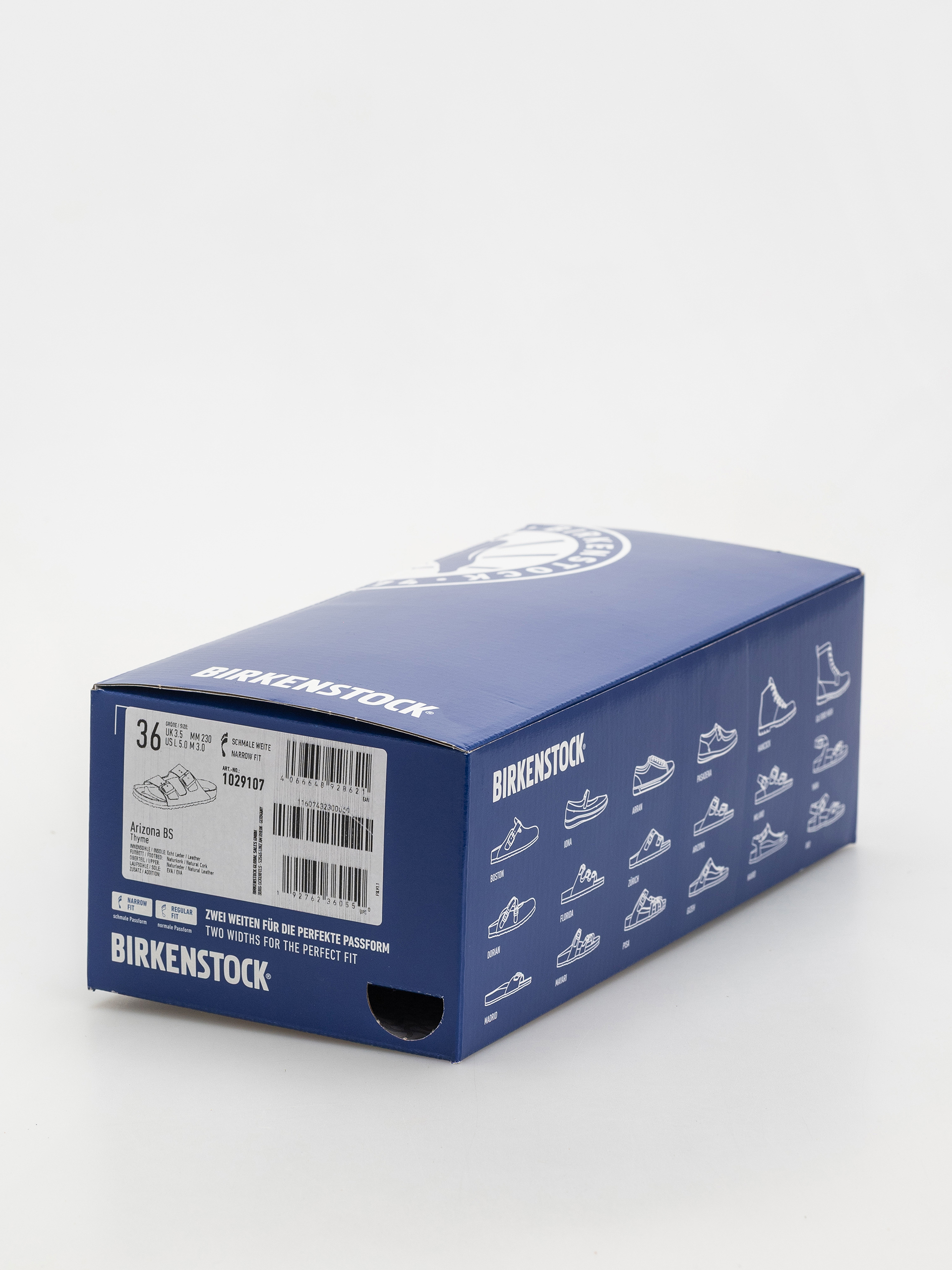 Klapki Birkenstock Arizona Natural Leather Narrow Wmn (thyme)