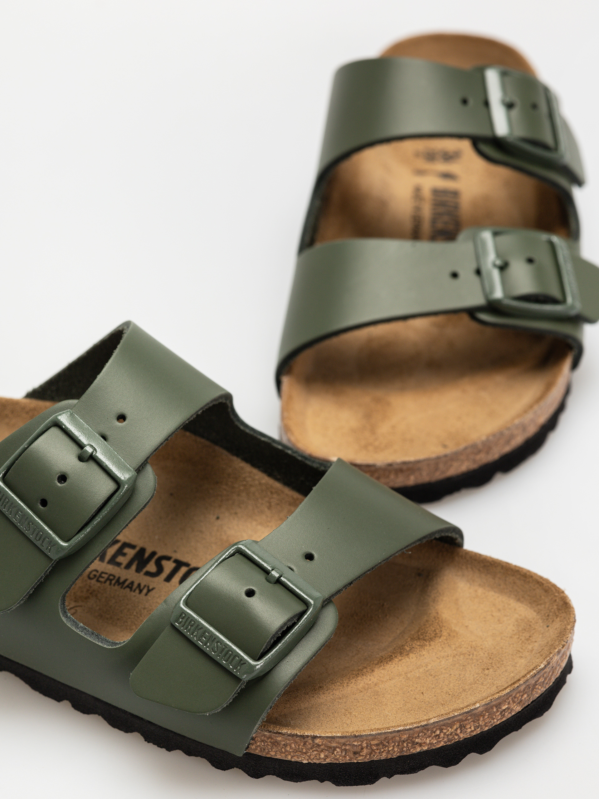 Klapki Birkenstock Arizona Natural Leather Narrow Wmn (thyme)