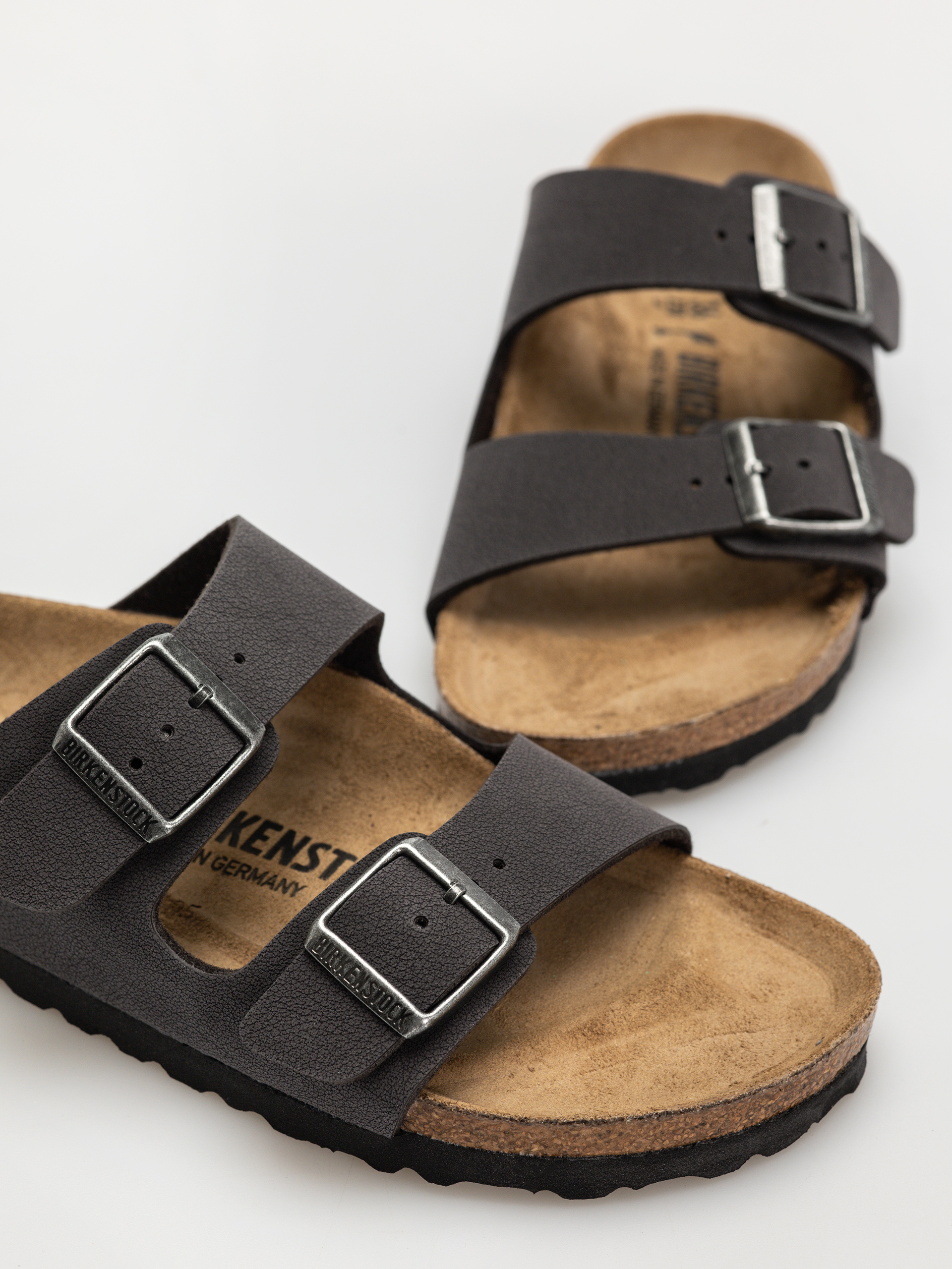 Klapki Birkenstock Arizona Birkibuc Narrow Wmn (velvet gray)