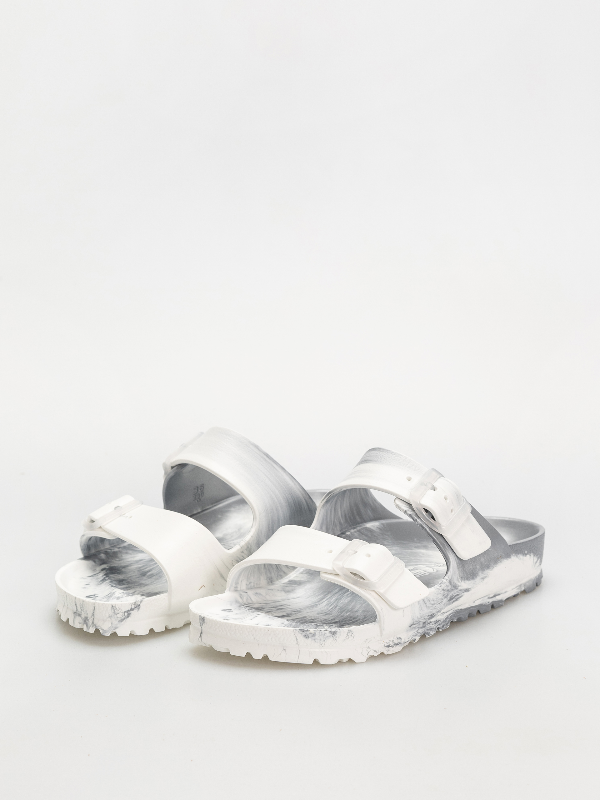 Klapki Birkenstock Arizona EVA Narrow Wmn (metallic silver multi)