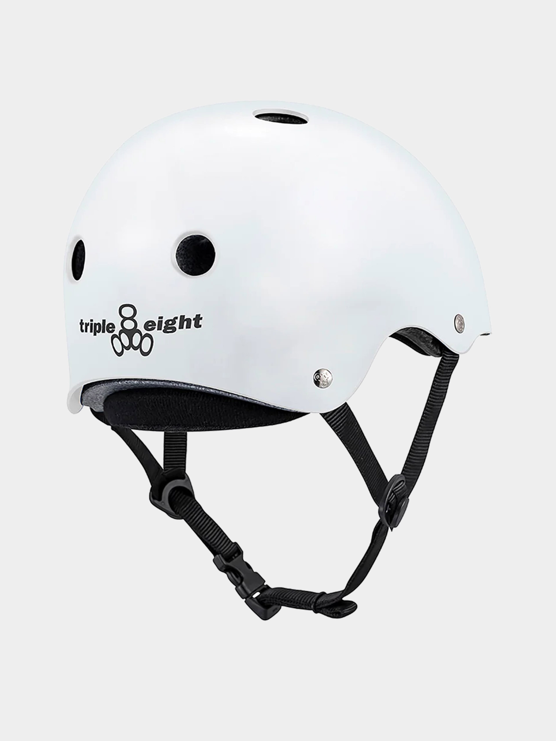 Kask Triple Eight Deep Cover Helmet (white glossy)