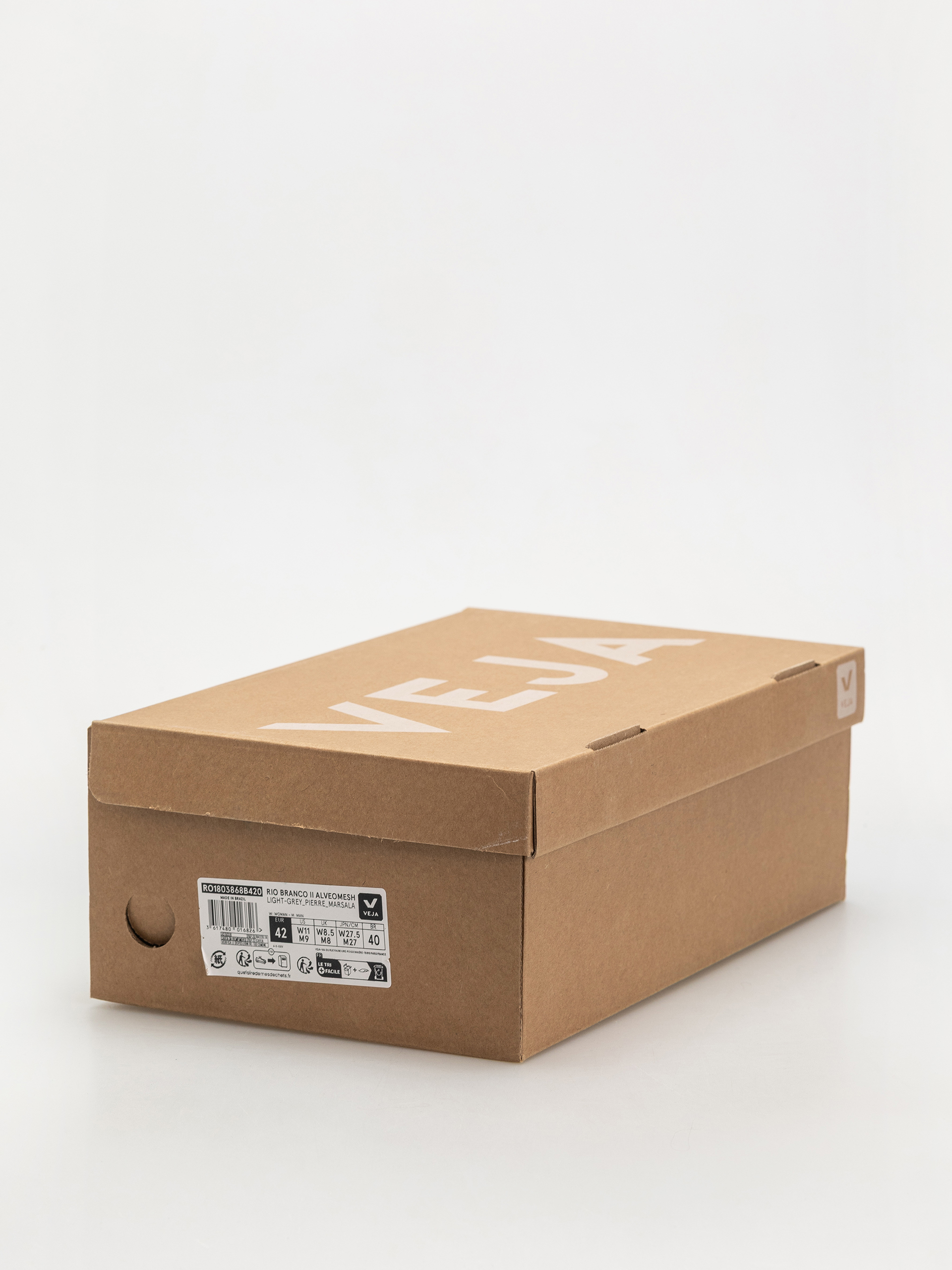 Buty Veja Rio Branco Ii (light grey pierre marsala)