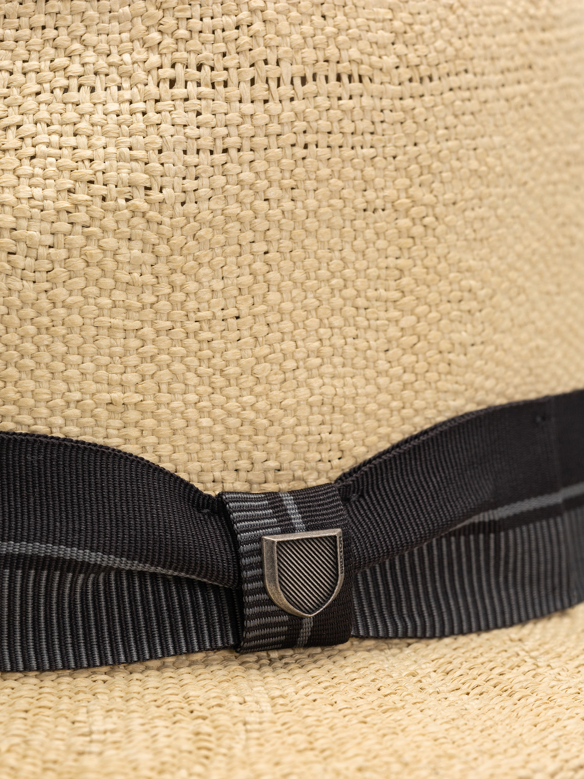 Kapelusz Brixton Roma Straw Fedora (natural/black)