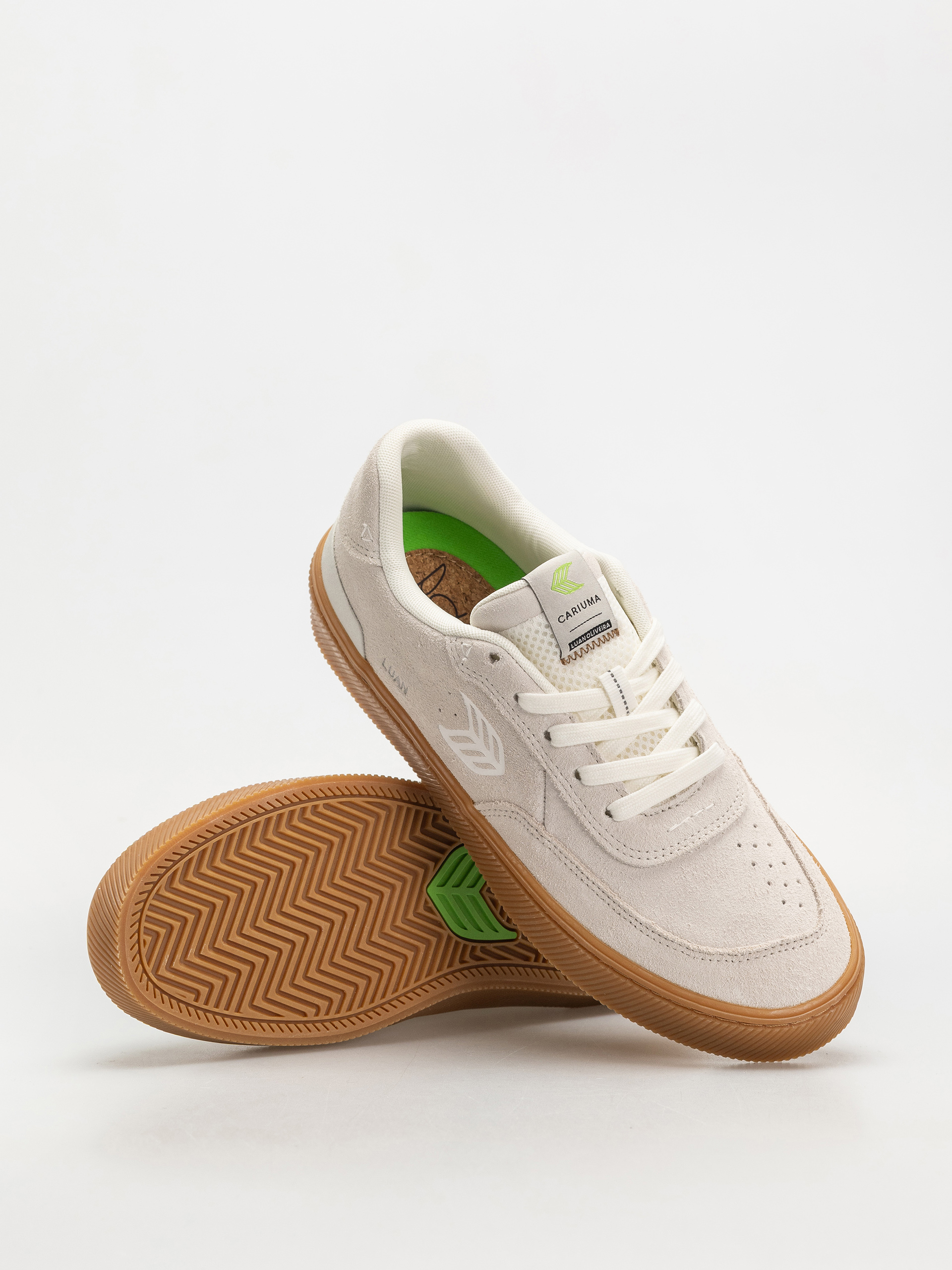Buty Cariuma Luan Pro (gum smoke white suede off white logo)