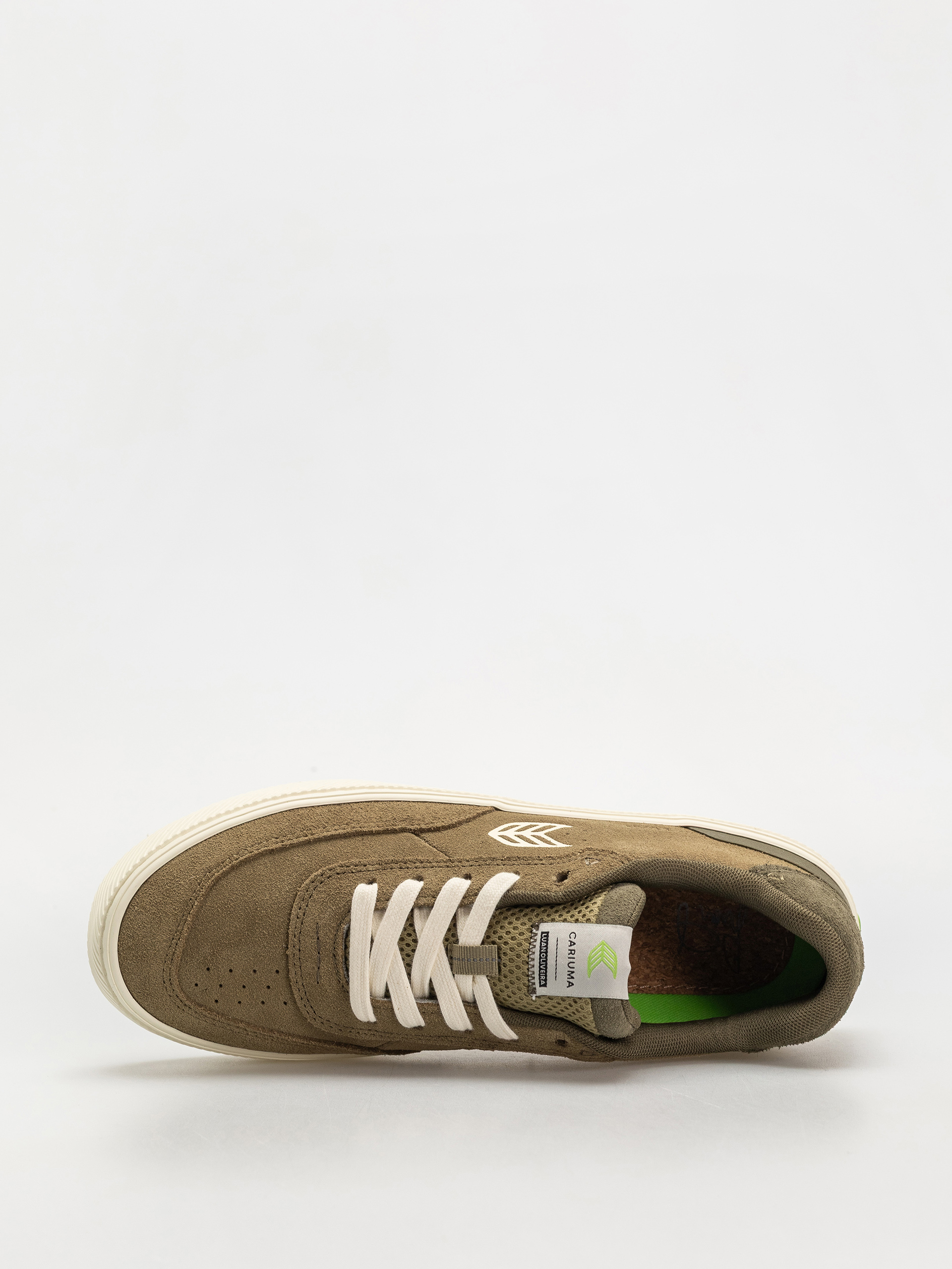 Buty Cariuma Luan Pro Wmn (olive green suede ivory logo burnt olive)