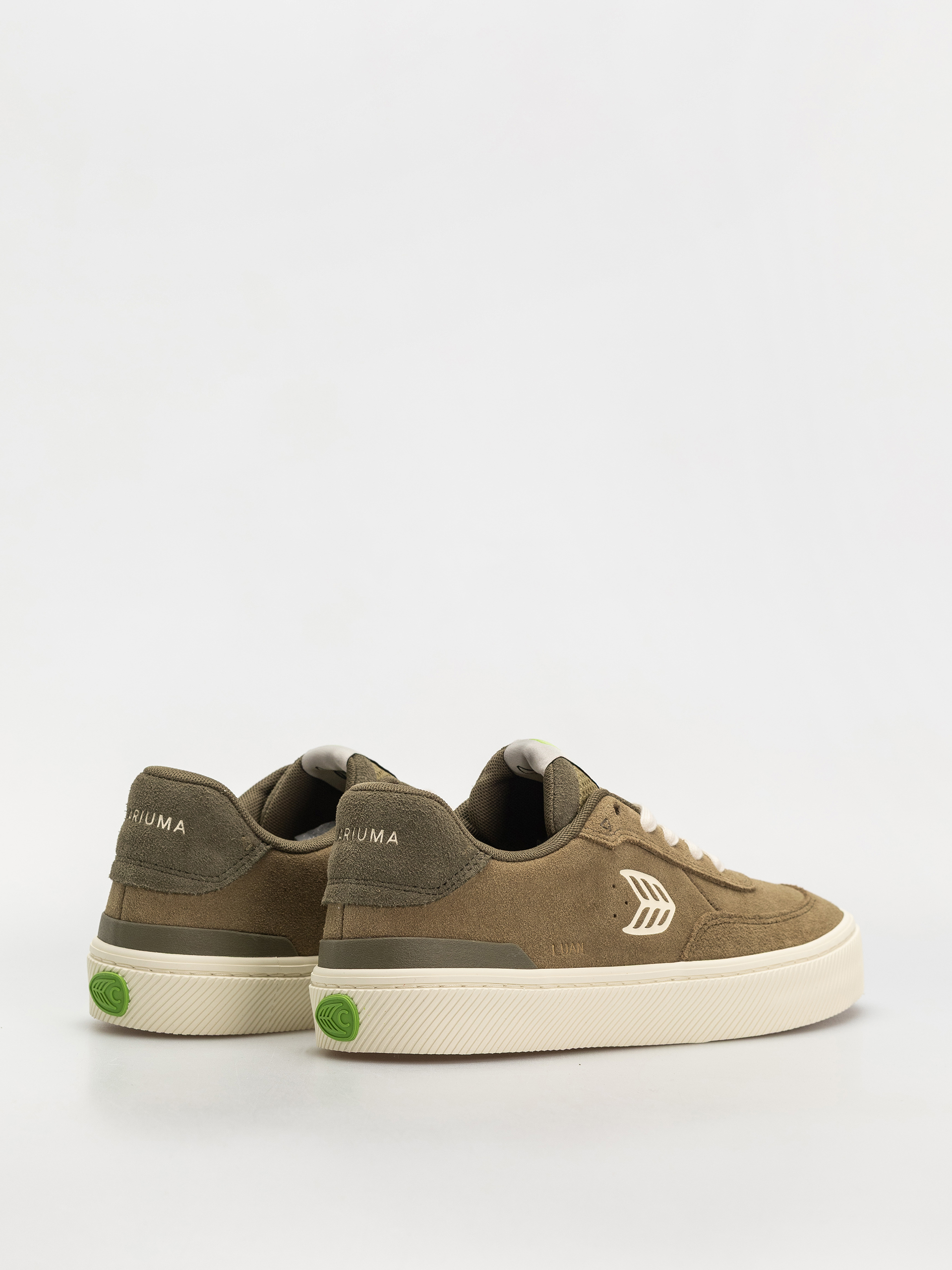 Buty Cariuma Luan Pro Wmn (olive green suede ivory logo burnt olive)