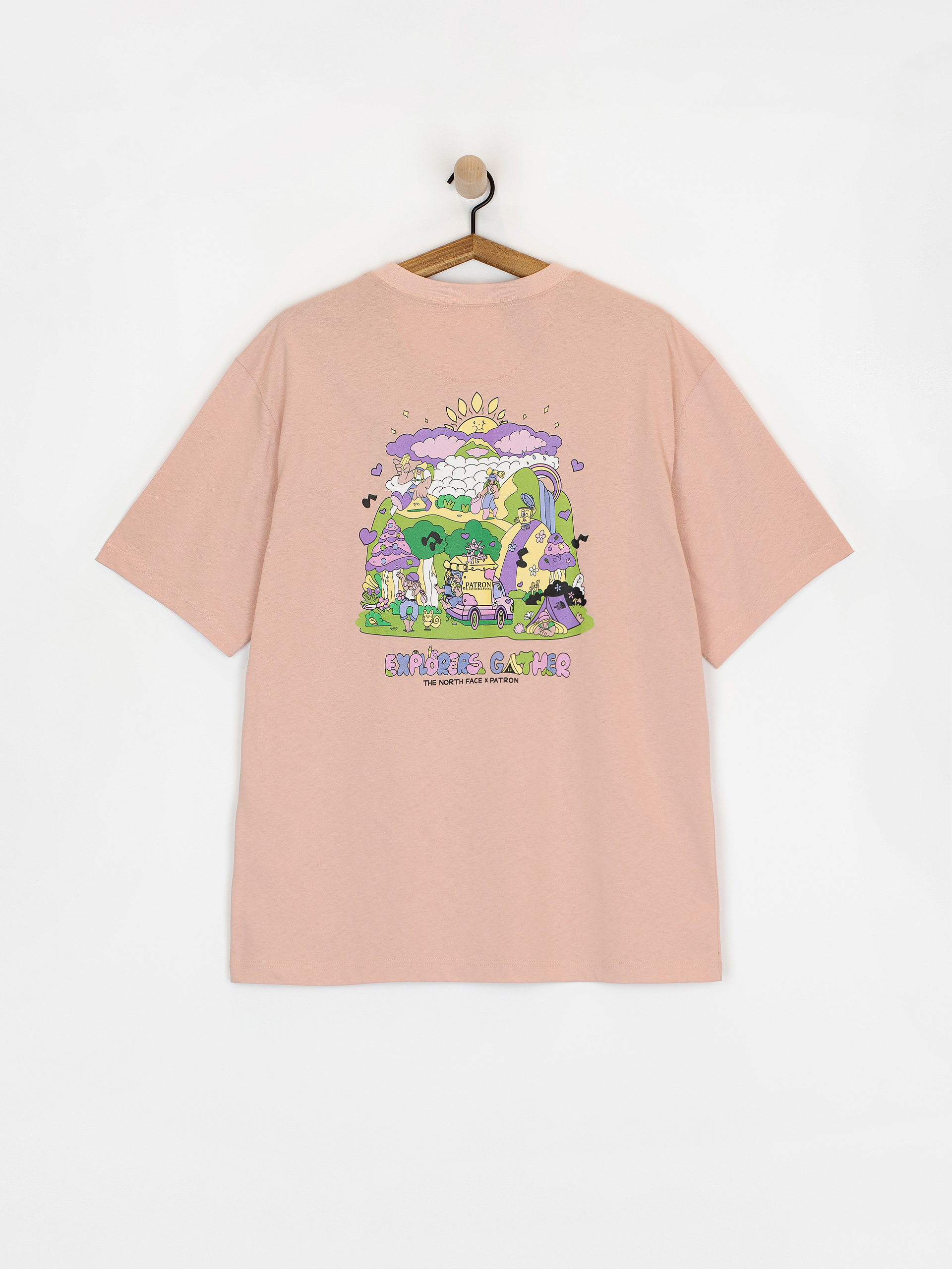★THE NORTH FACE★ W Mob Mint 26 T-shirt unisex o kroju oversize Mountain Fun | The North Face PL