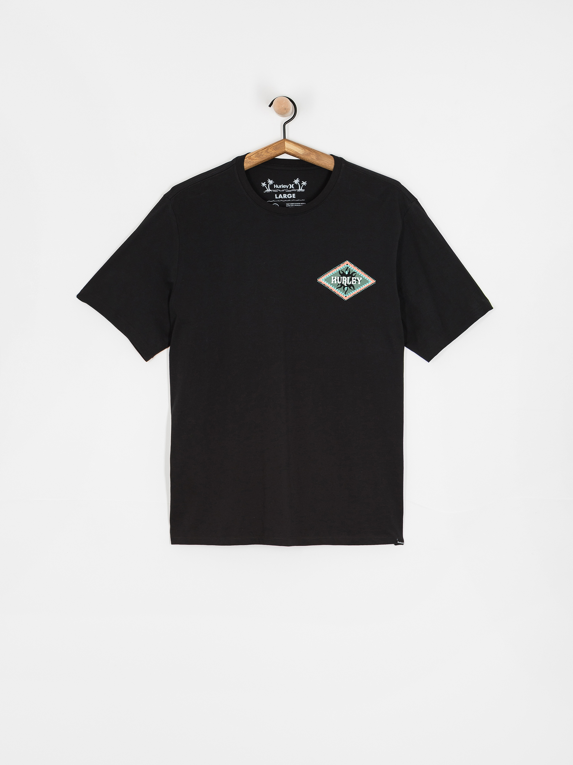 海外輸入 インボイス T-shirt (black) czarny - Tropics Hurley 服＆ファッション小物