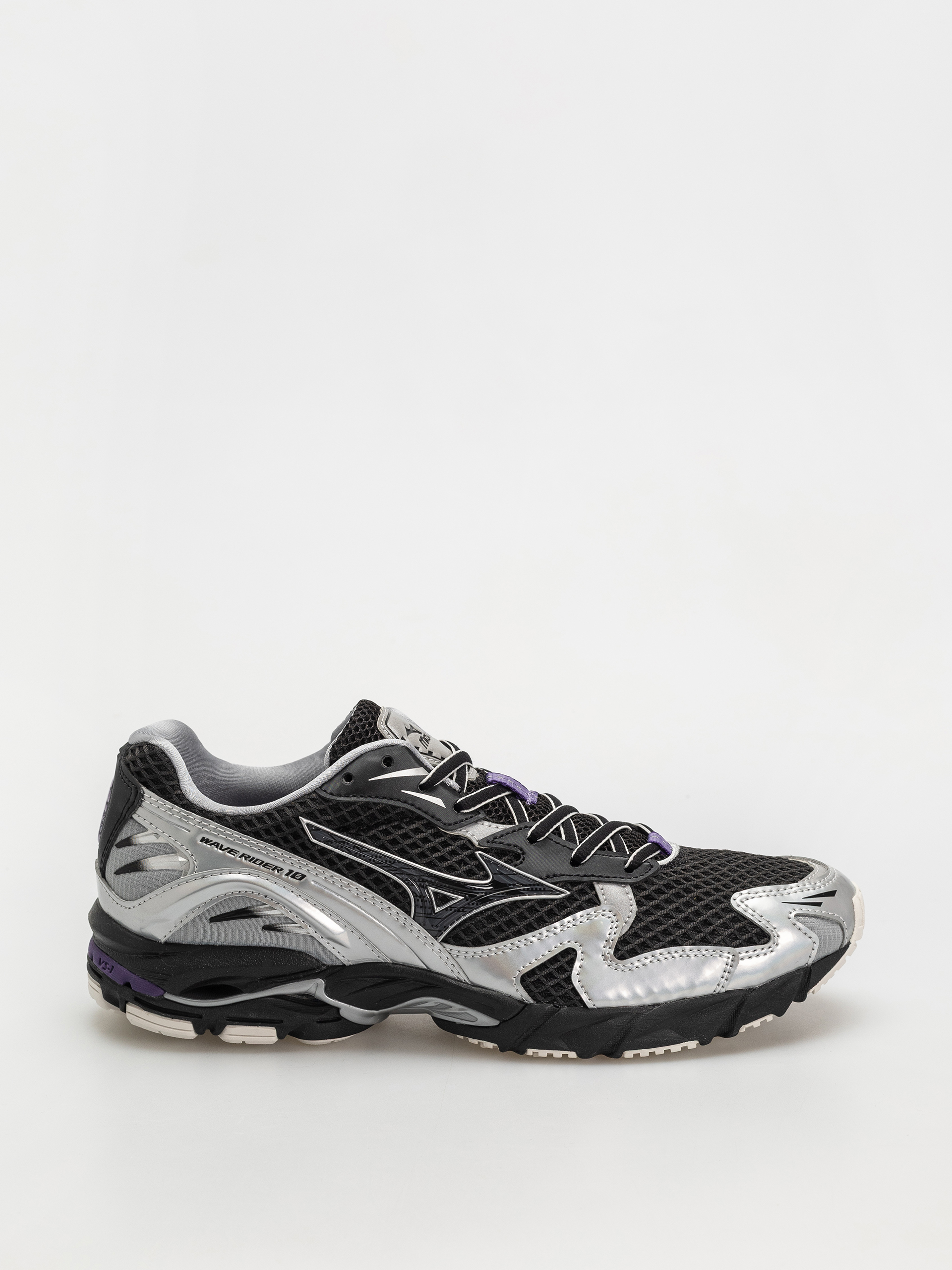 Buty Mizuno Wave Rider 10 - czarny (black/black sand/purple Buty Mizuno Wave Rider 10 - czarny (black/black sand/purple