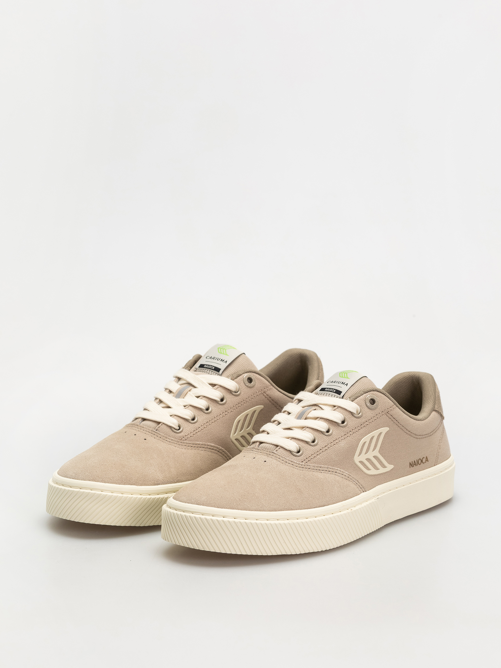Buty Cariuma Naioca Pro (plaza taupe suede and canvas ivory logo laurel oak)