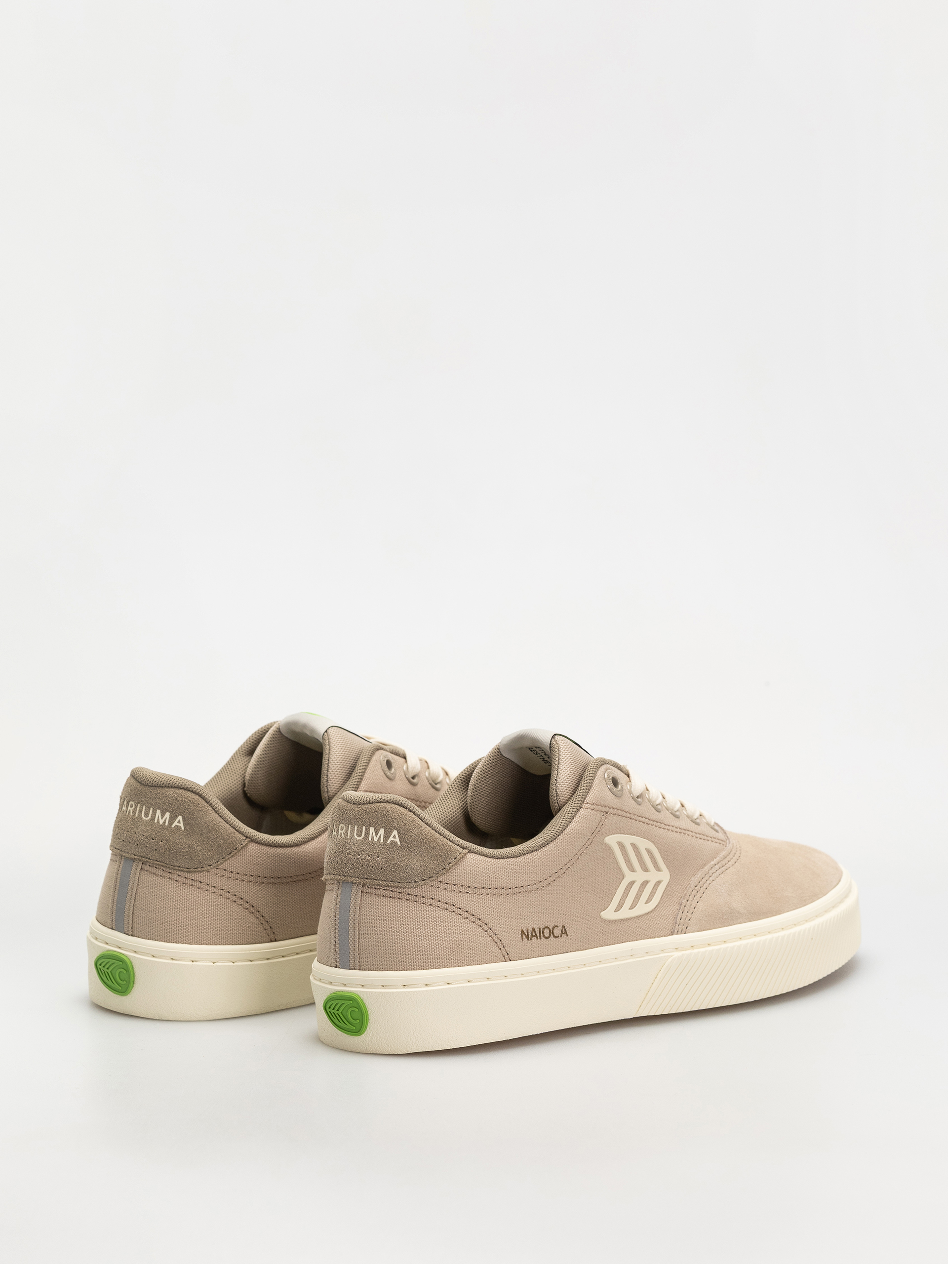 Buty Cariuma Naioca Pro (plaza taupe suede and canvas ivory logo laurel oak)