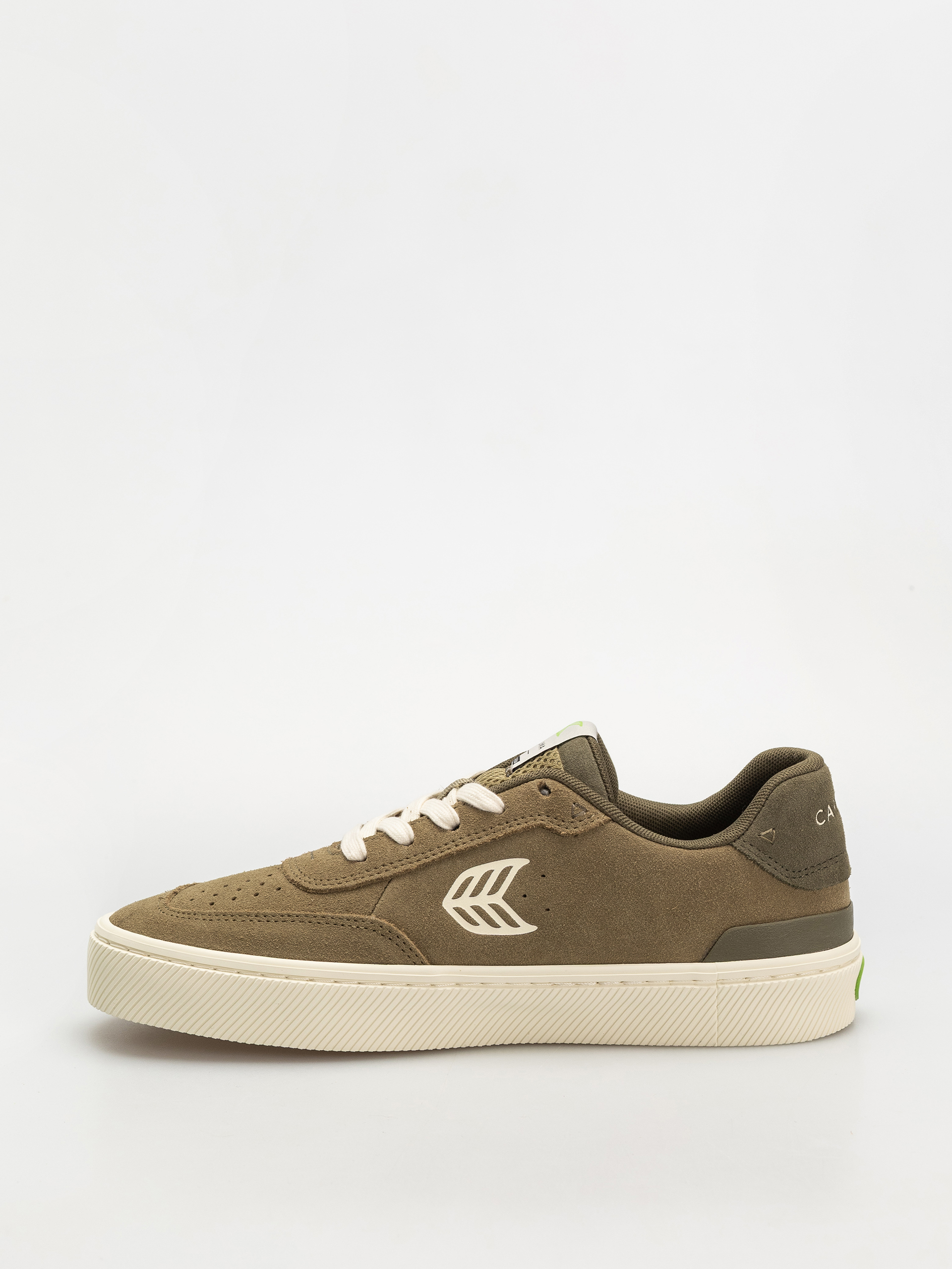 Buty Cariuma Luan Pro (olive green suede ivory logo burnt olive)
