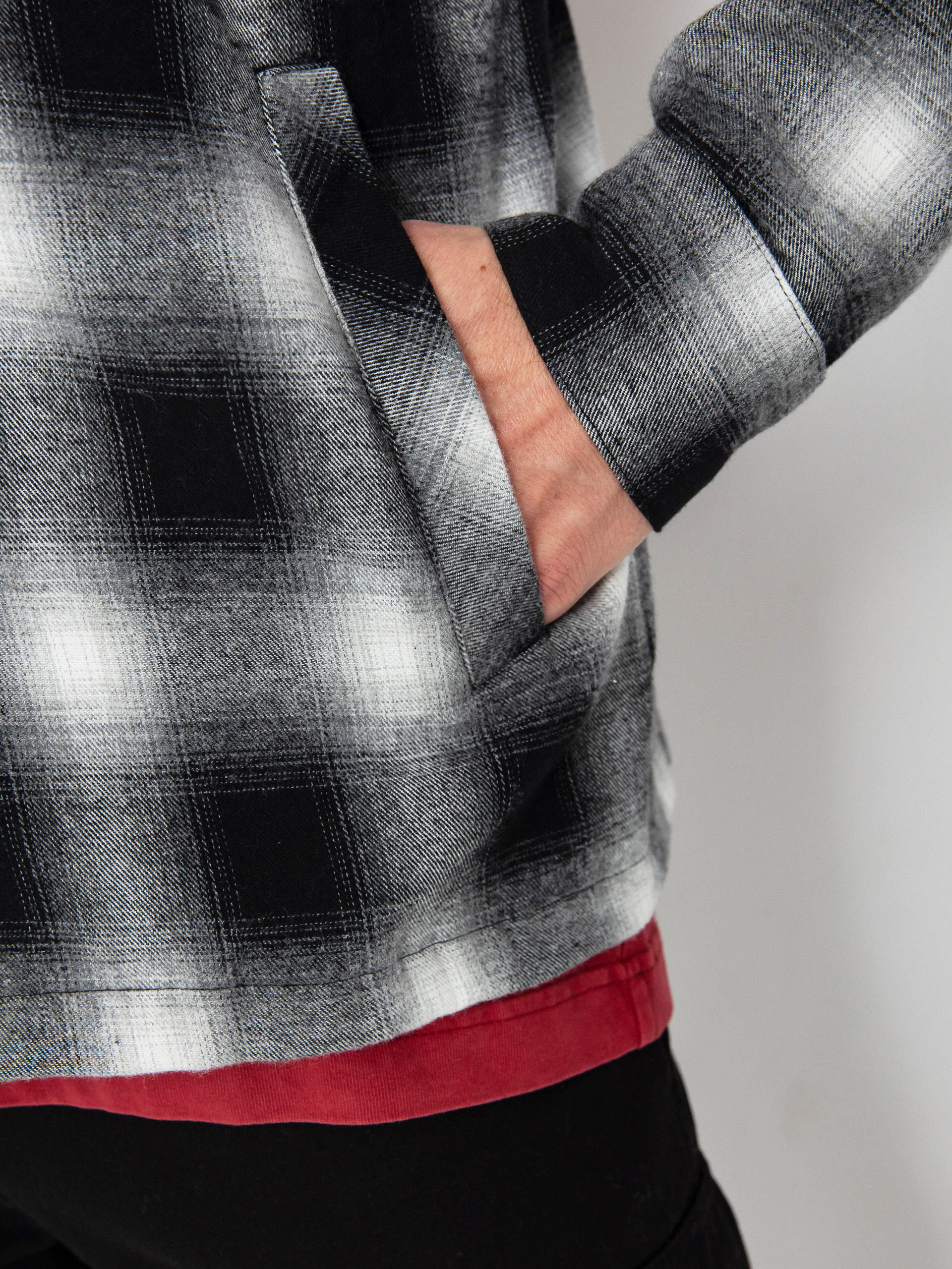 Koszula Spitfire Demonseed Hooded Flannel (black/white/multi color embroideries)