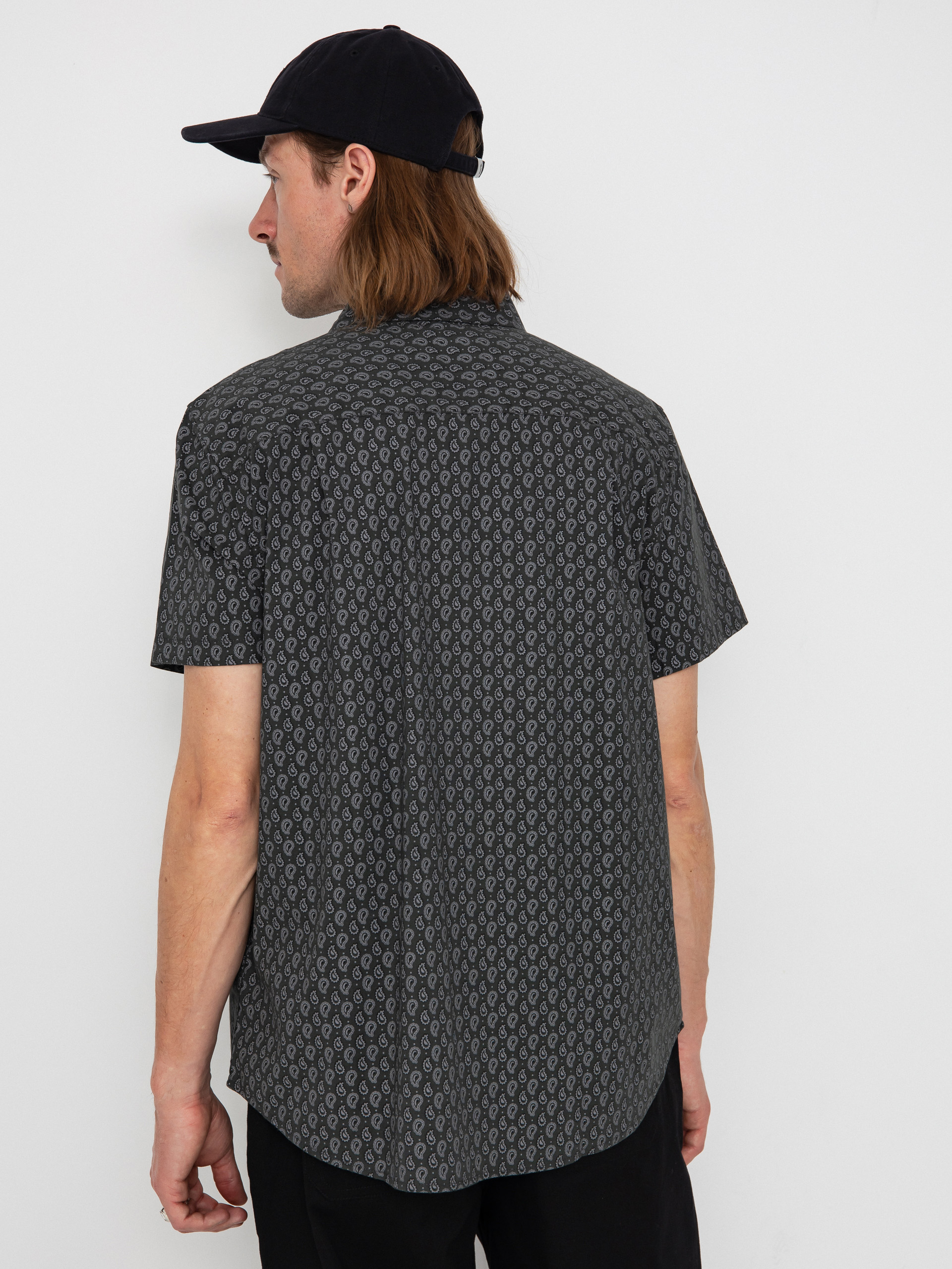 Koszula Brixton Charter Print (washed black/paisley)