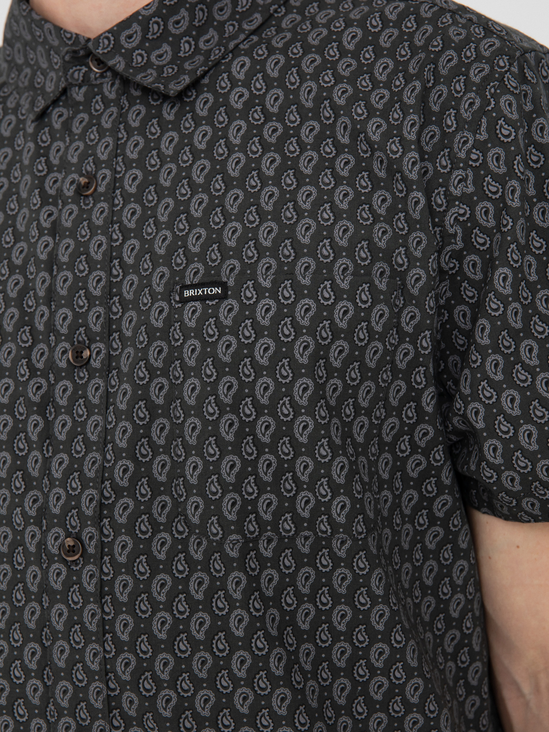 Koszula Brixton Charter Print (washed black/paisley)