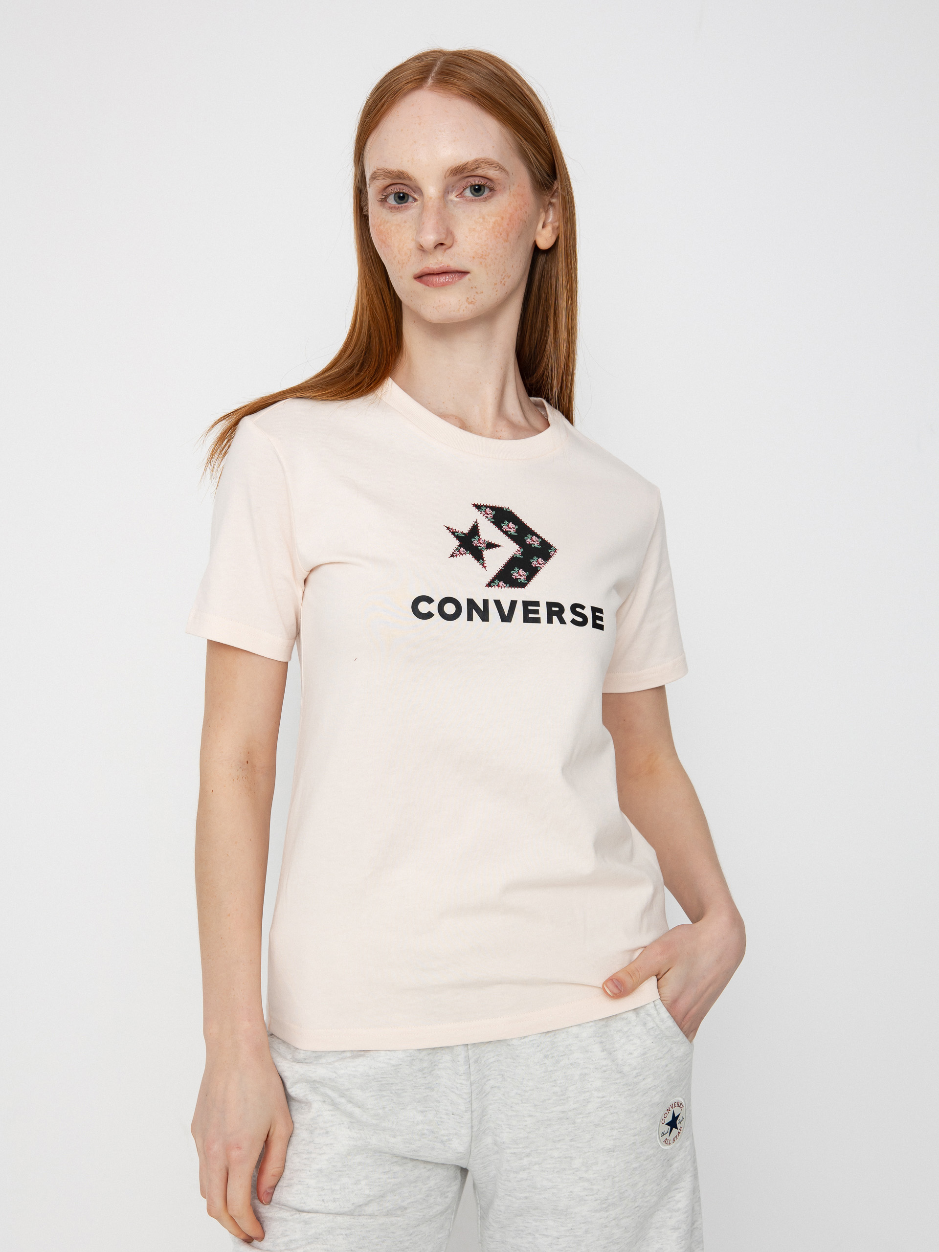 T-shirt Converse Star Chevron Infill Wmn (pale petal)