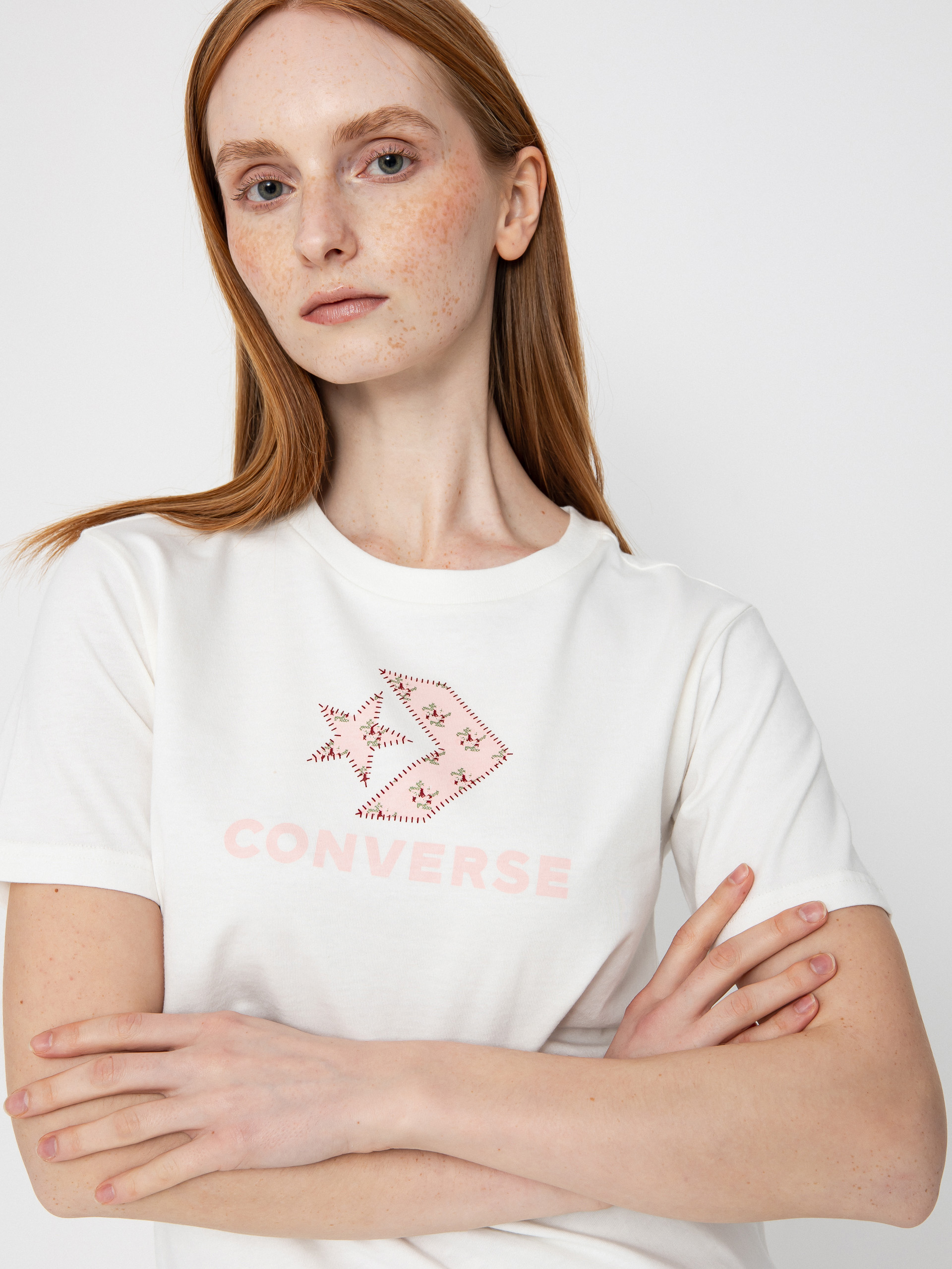 T-shirt Converse Star Chevron Infill Wmn (vintage white)