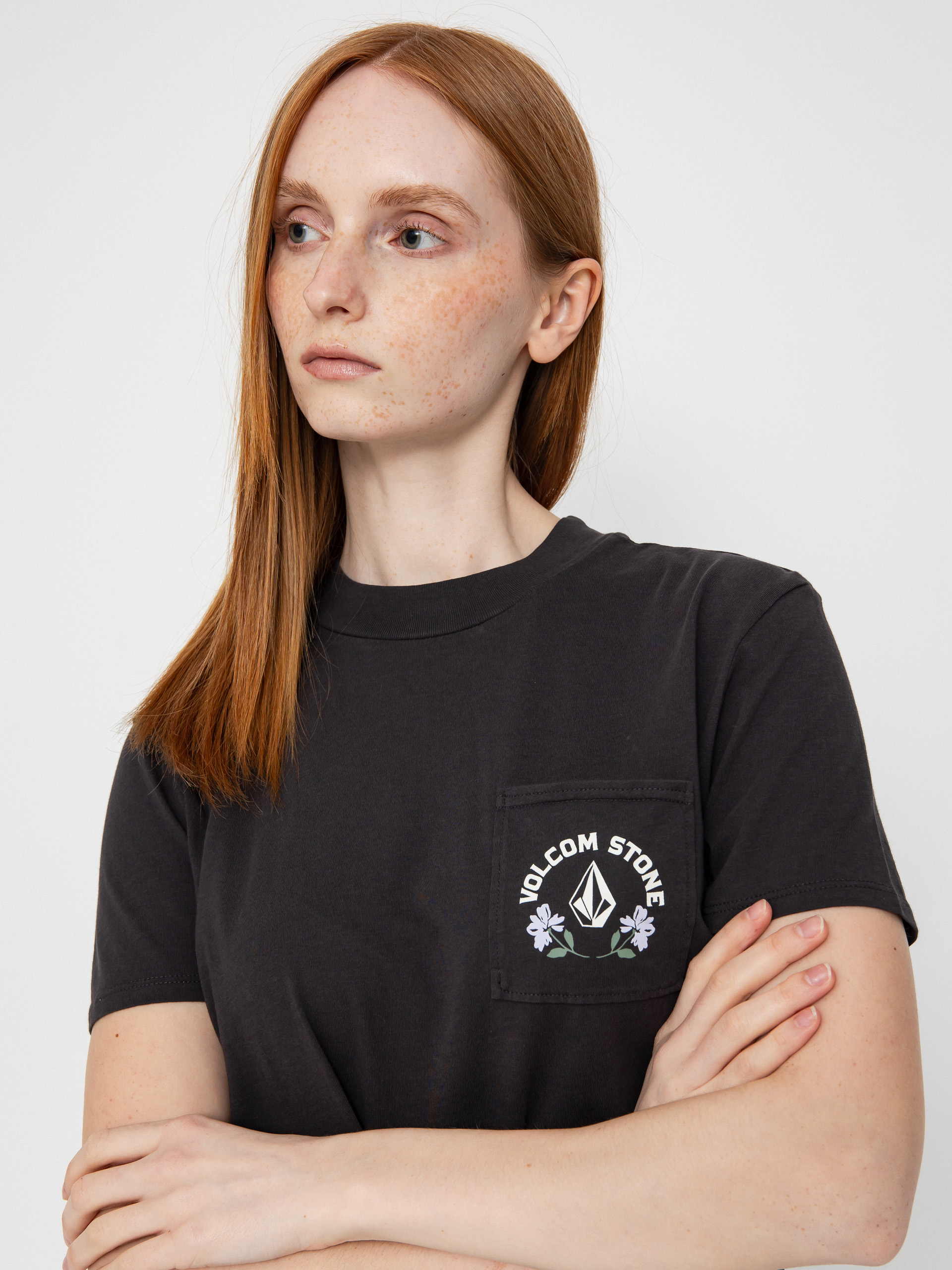 T-shirt Volcom Pocket Dial Wmn (vintage black)
