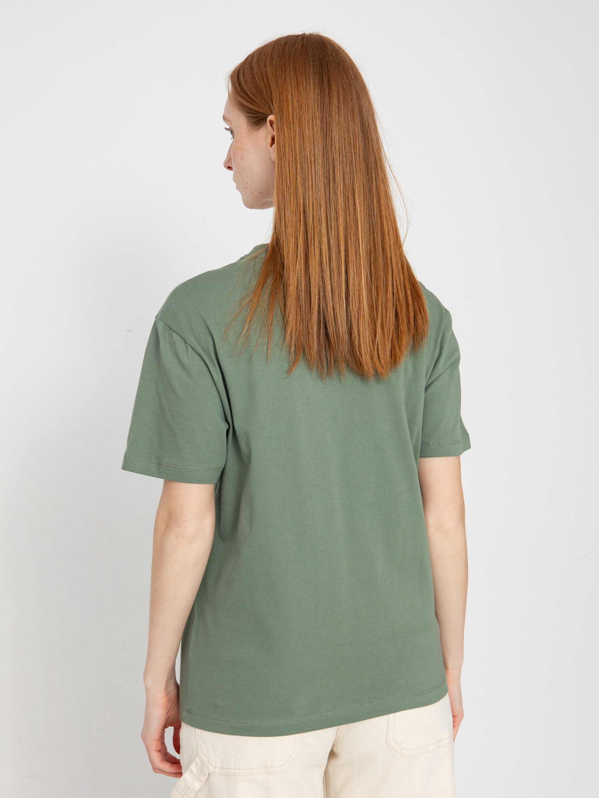 T-shirt Carhartt WIP Script Embroidery Wmn (park/hortensia)