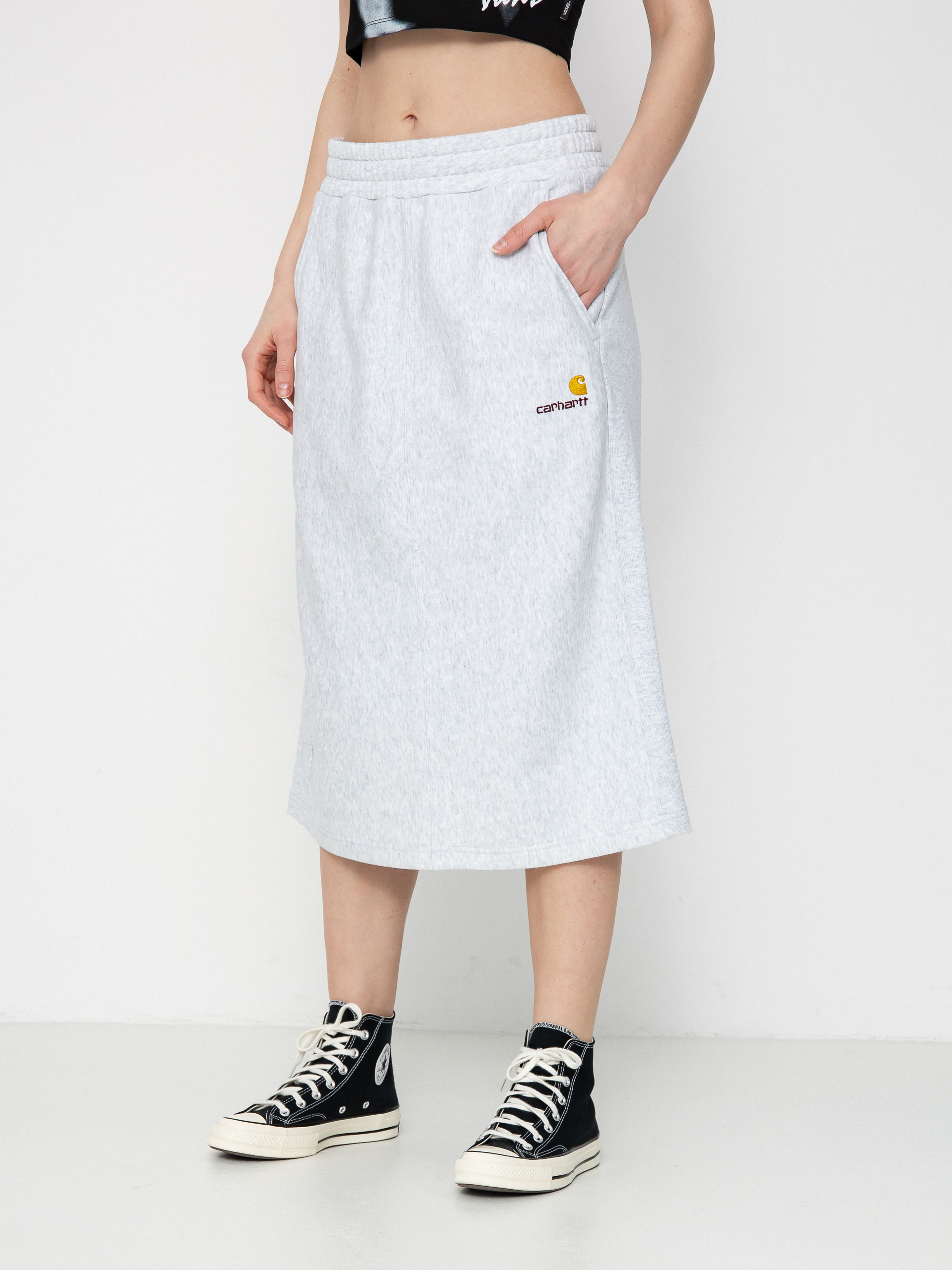 Spódnica Carhartt WIP American Script Wmn (ash heather)