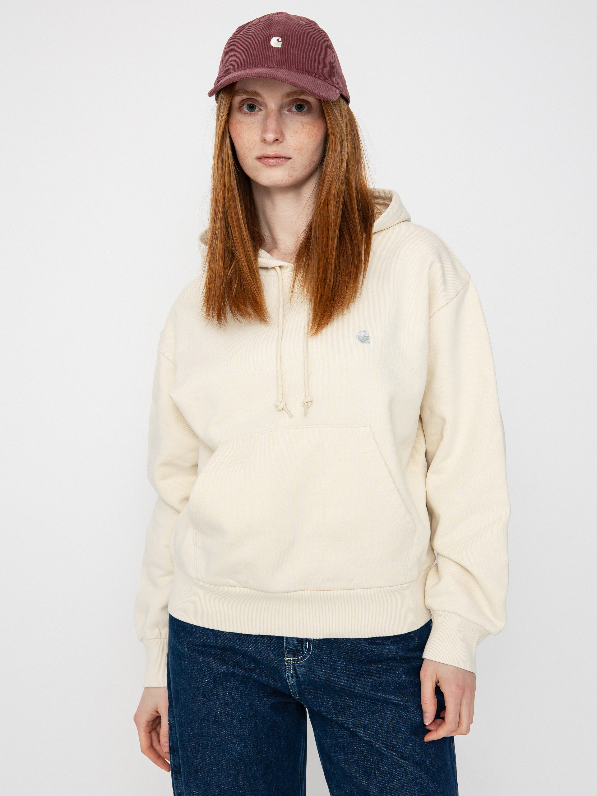 Bluza z kapturem Carhartt WIP Casey HD Wmn (natural/silver)