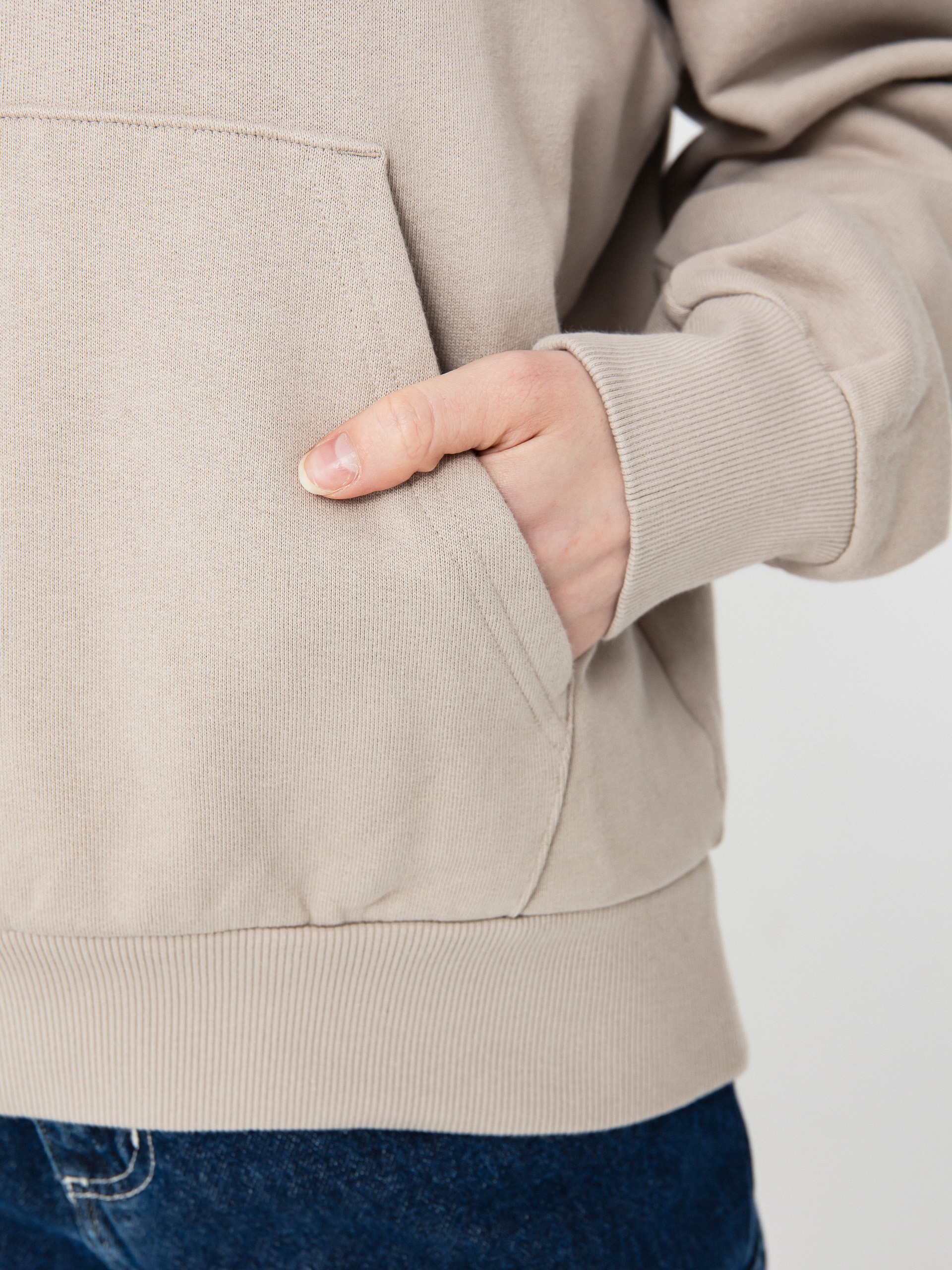 Bluza z kapturem Carhartt WIP Casey HD Wmn (dusky beige/silver)