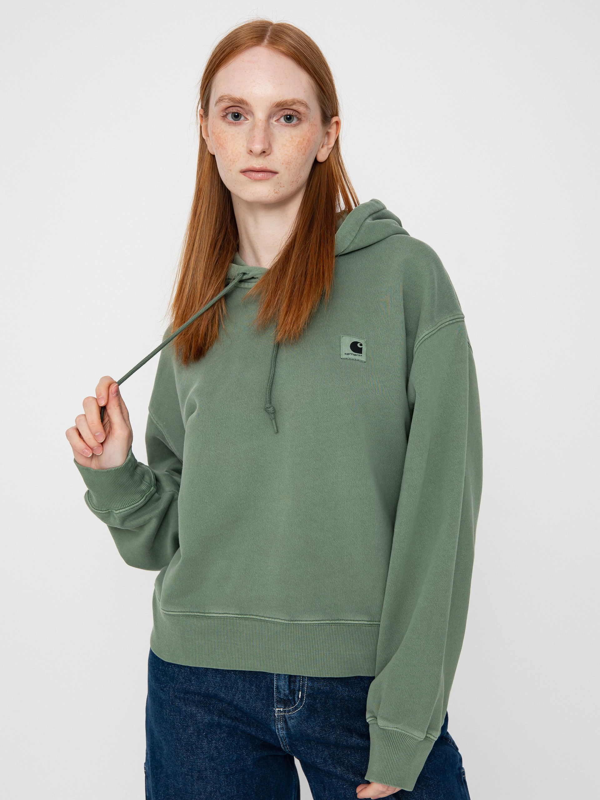 Bluza z kapturem Carhartt WIP Nelson HD Wmn (park)