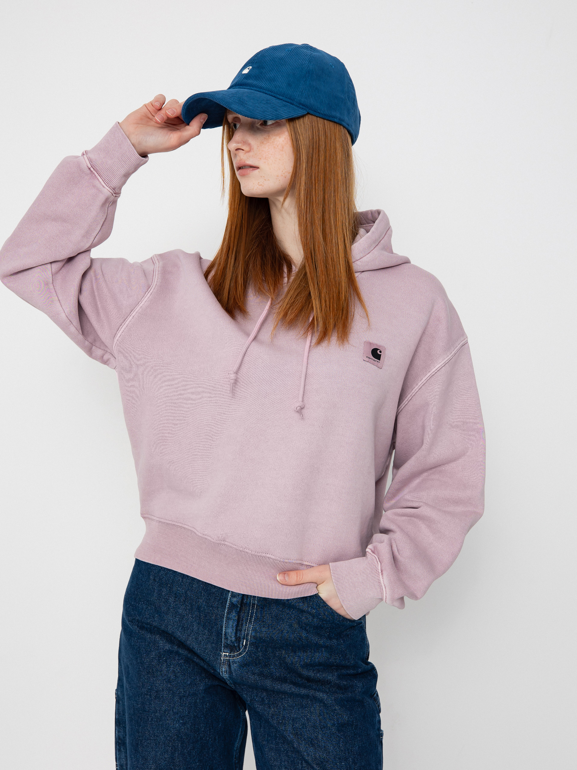Bluza z kapturem Carhartt WIP Nelson HD Wmn (hortensia)