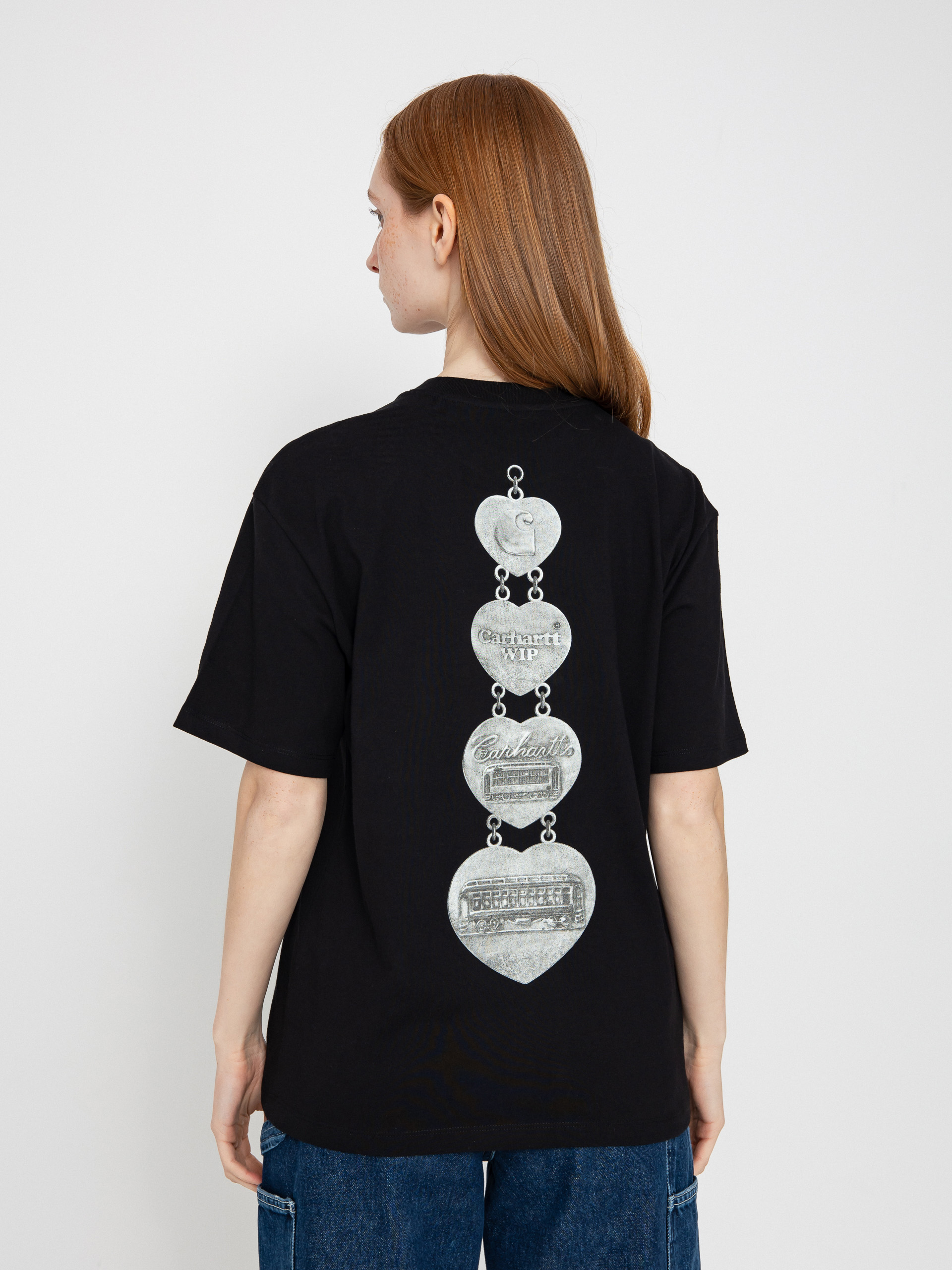 T-shirt Carhartt WIP Hartt Chain Wmn (black)