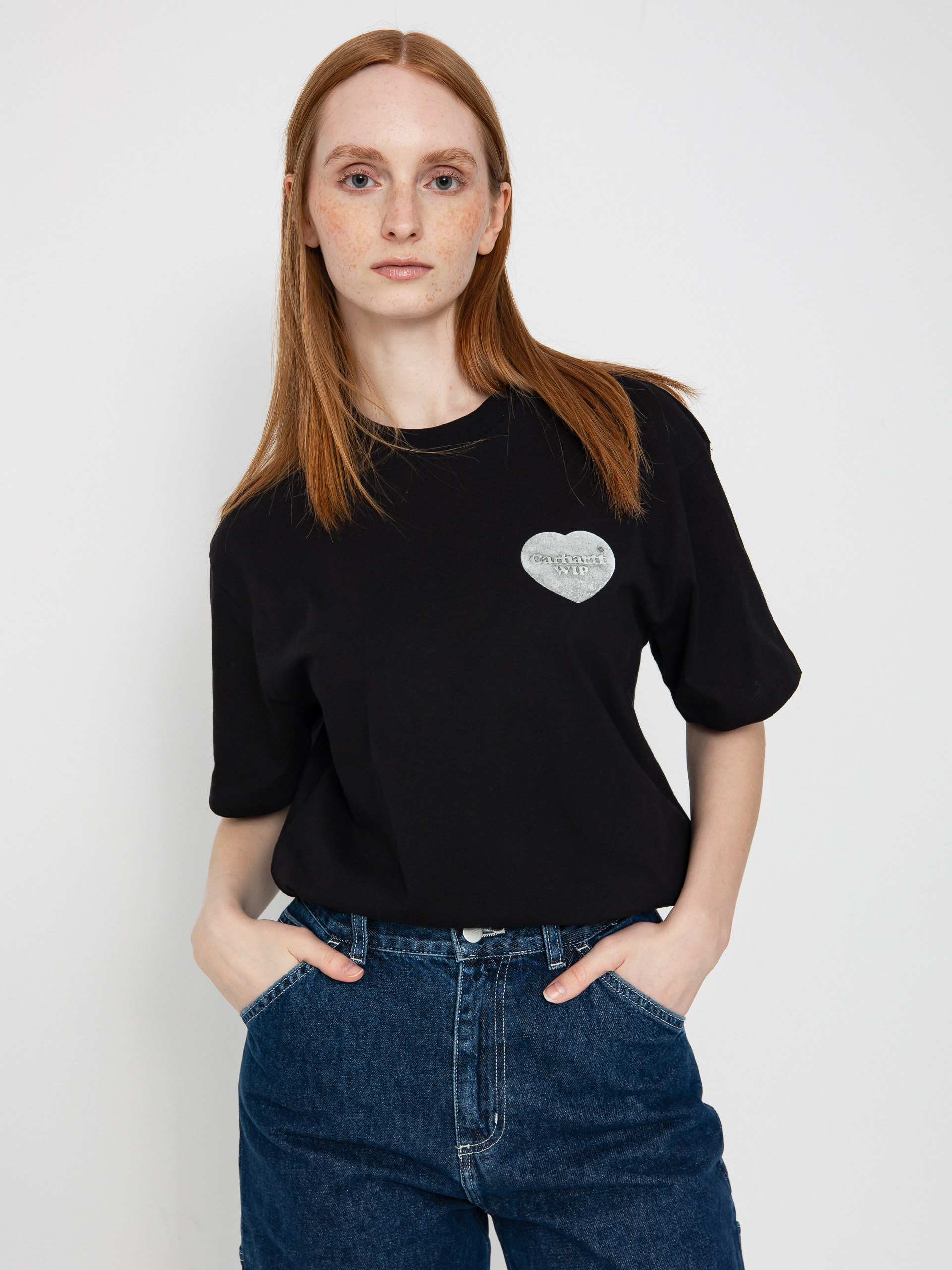 T-shirt Carhartt WIP Hartt Chain Wmn (black)