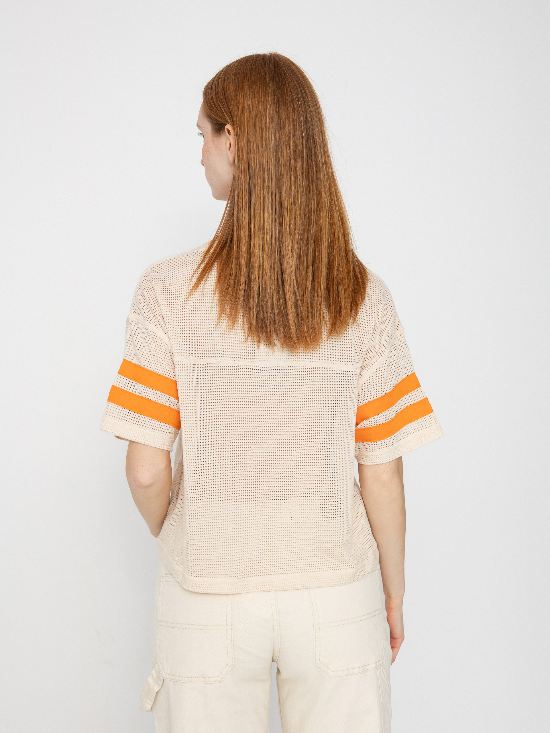 T-shirt Brixton Varsity Football Mesh Wmn (whitecap)