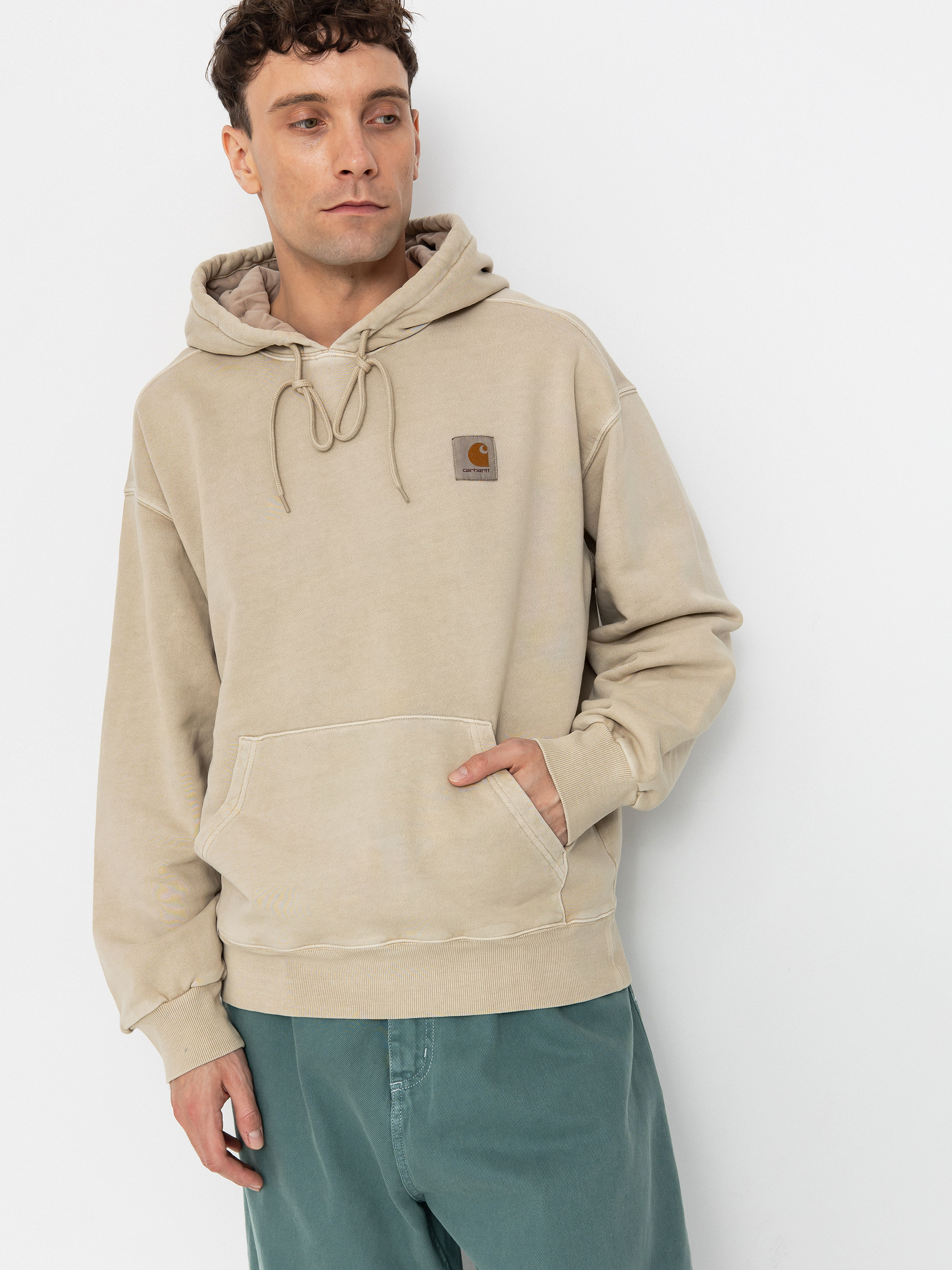 Bluza z kapturem Carhartt WIP Nelson HD (fleur de sel)
