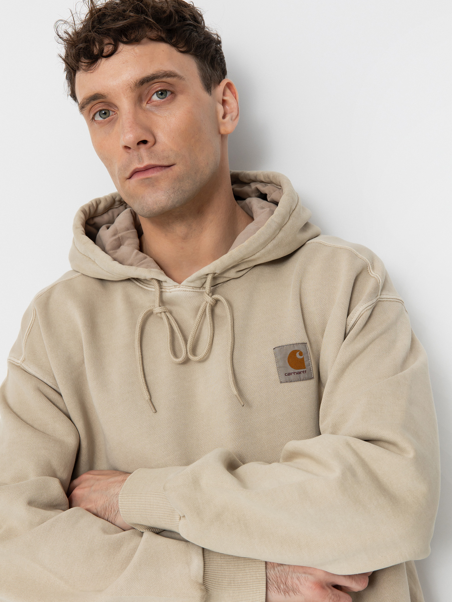 Bluza z kapturem Carhartt WIP Nelson HD (fleur de sel)