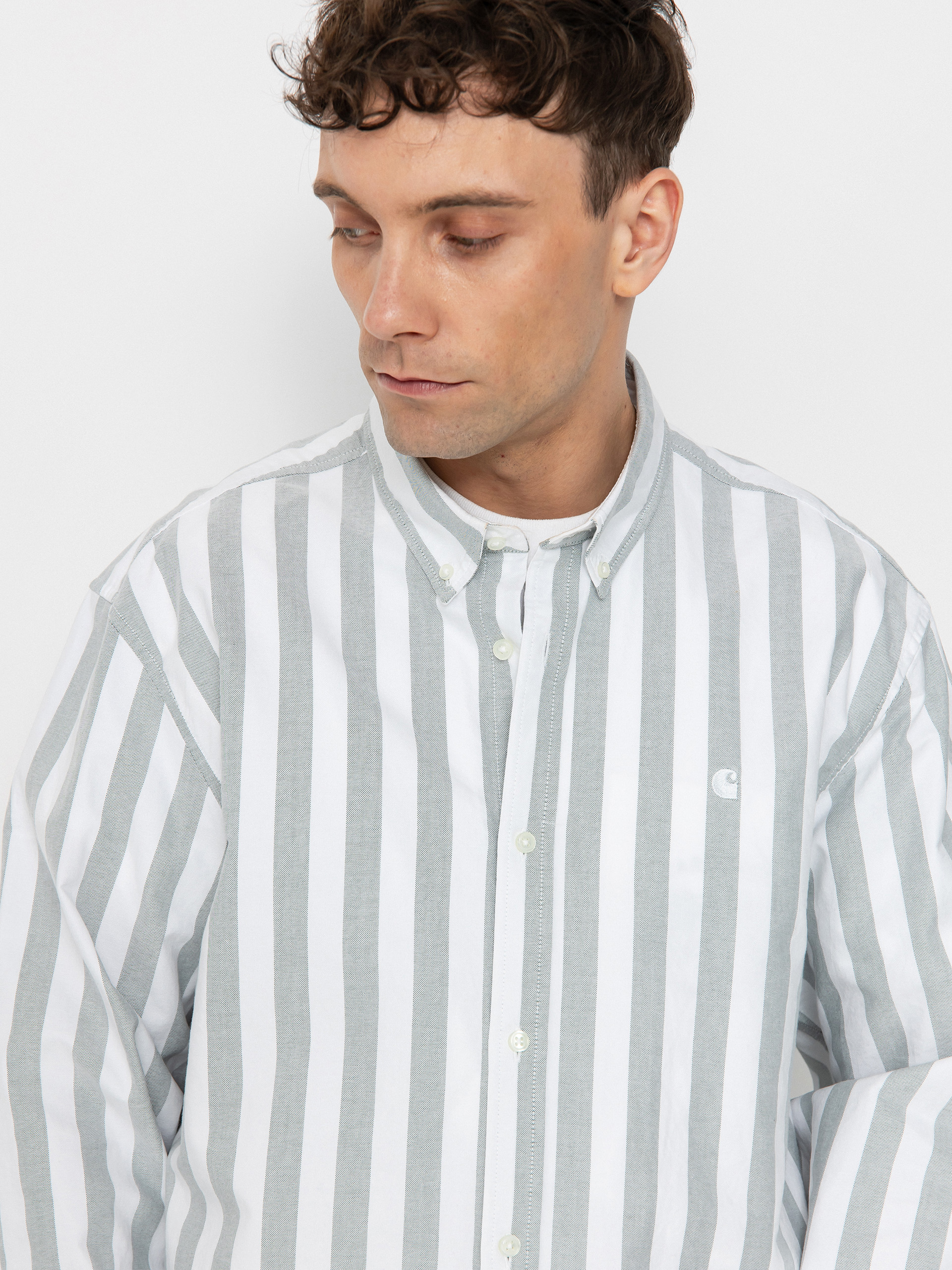 Koszula Carhartt WIP Dillion (dillion stripe/park/white)