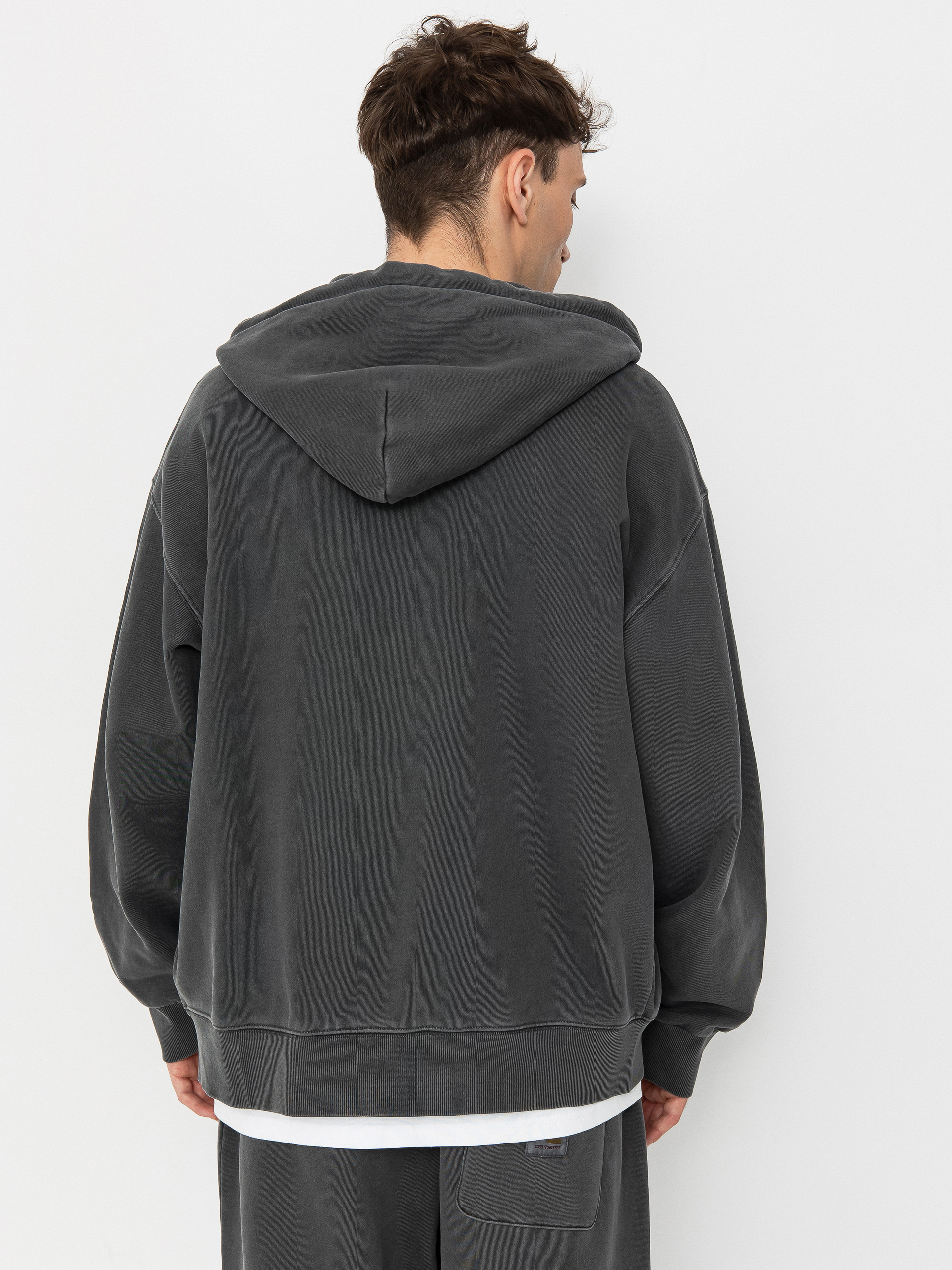 Bluza z kapturem Carhartt WIP Nelson ZHD (graphite)