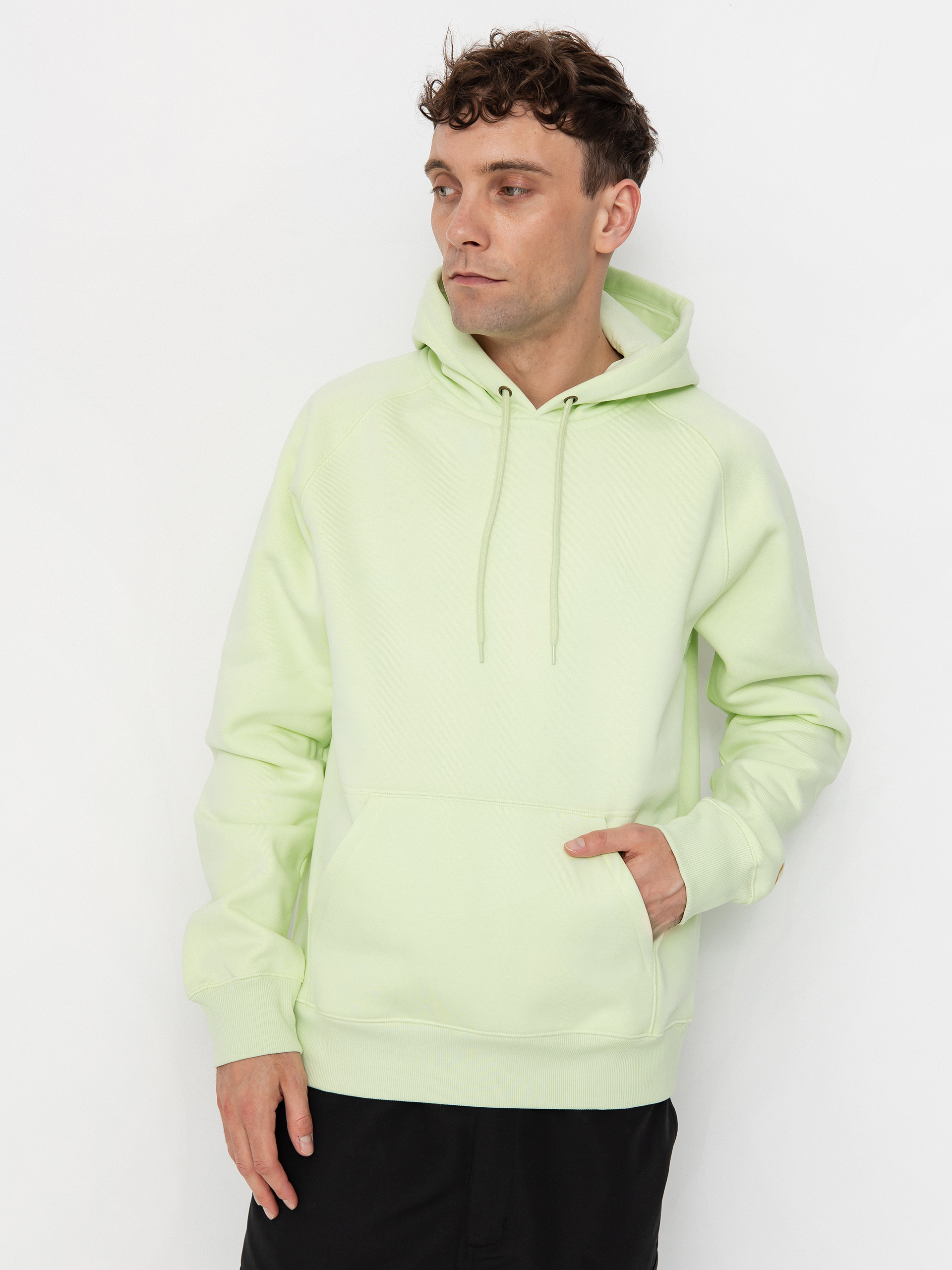 Bluza z kapturem Carhartt WIP Chase HD (air green/gold)