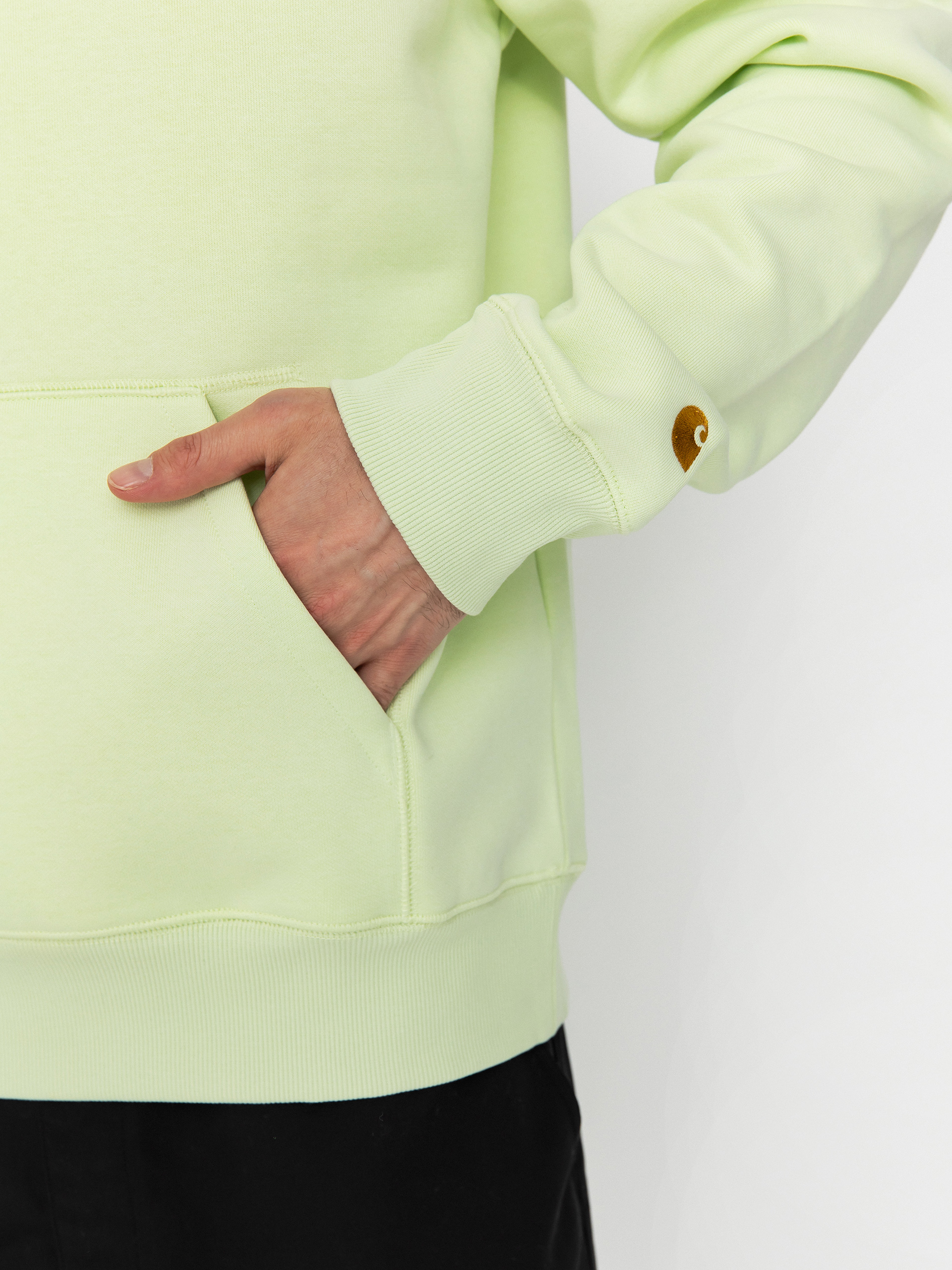 Bluza z kapturem Carhartt WIP Chase HD (air green/gold)