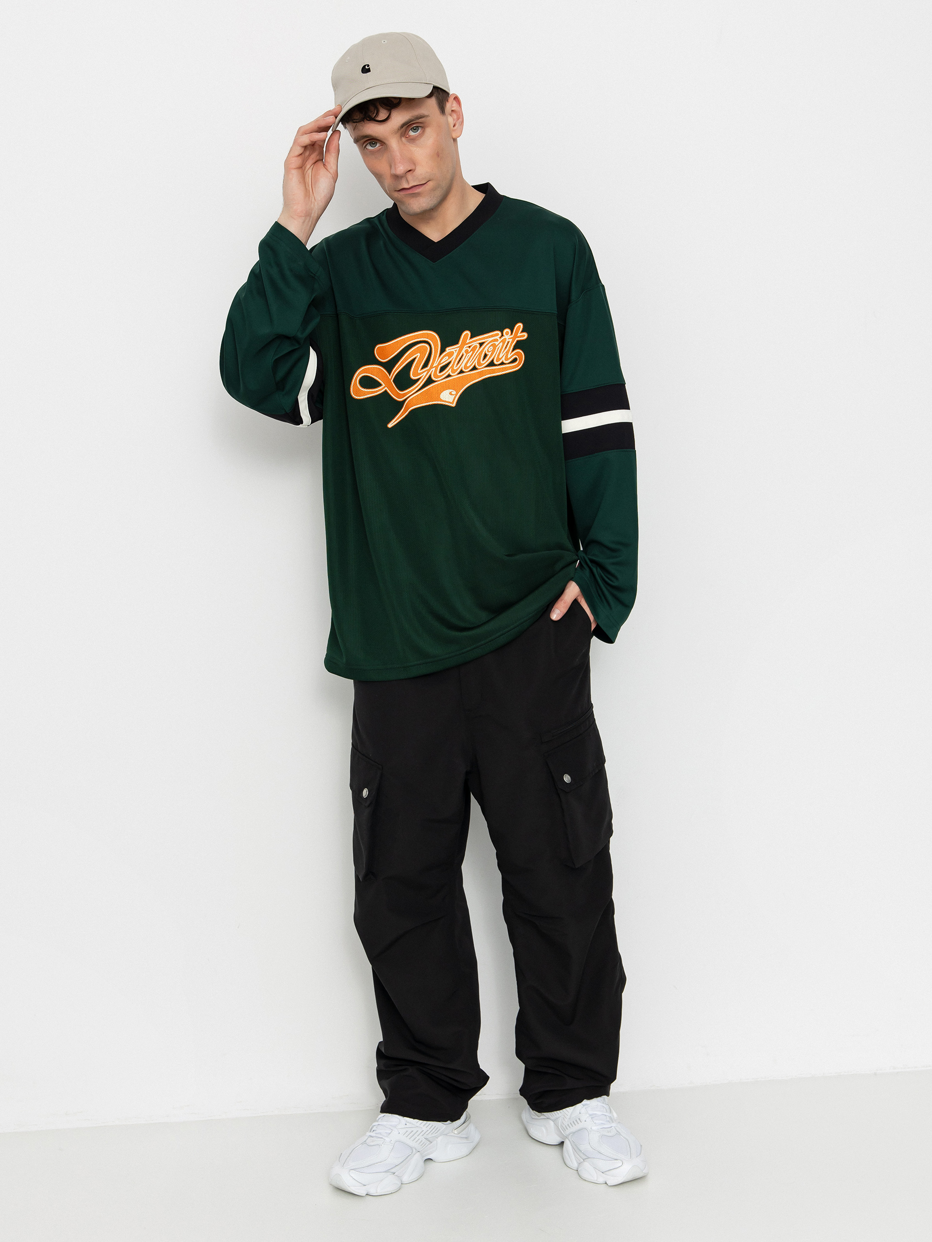 Longsleeve Carhartt WIP Detroit Mesh (conifer/black/wax)