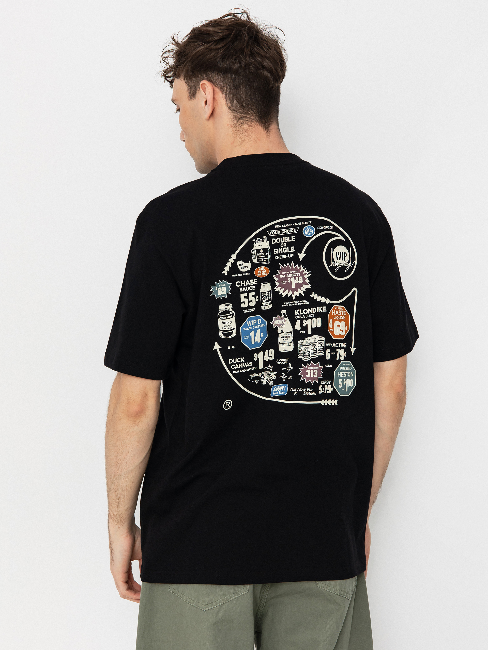 T-shirt Carhartt WIP Catalogue C Logo (black)