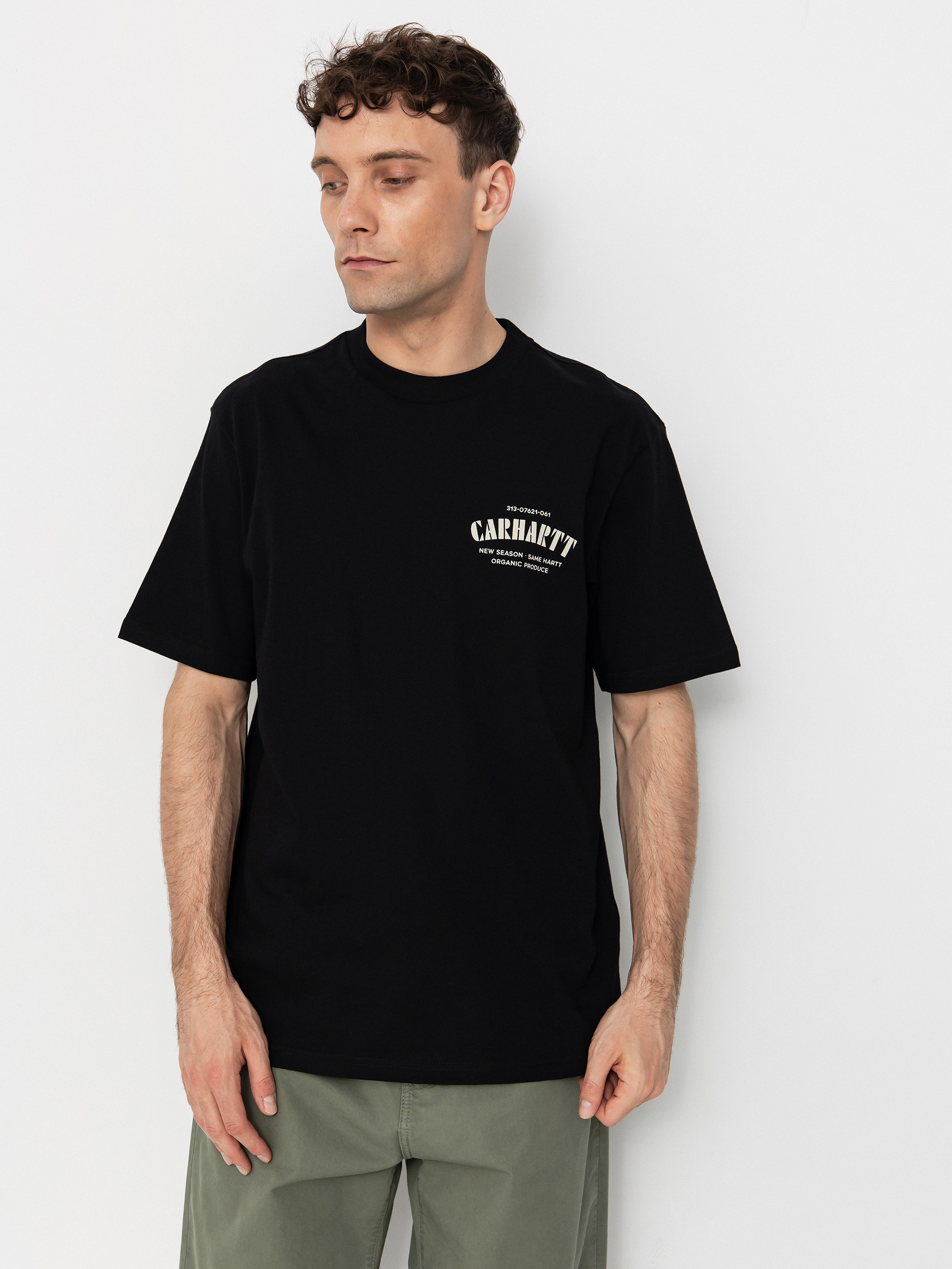 T-shirt Carhartt WIP Catalogue C Logo (black)