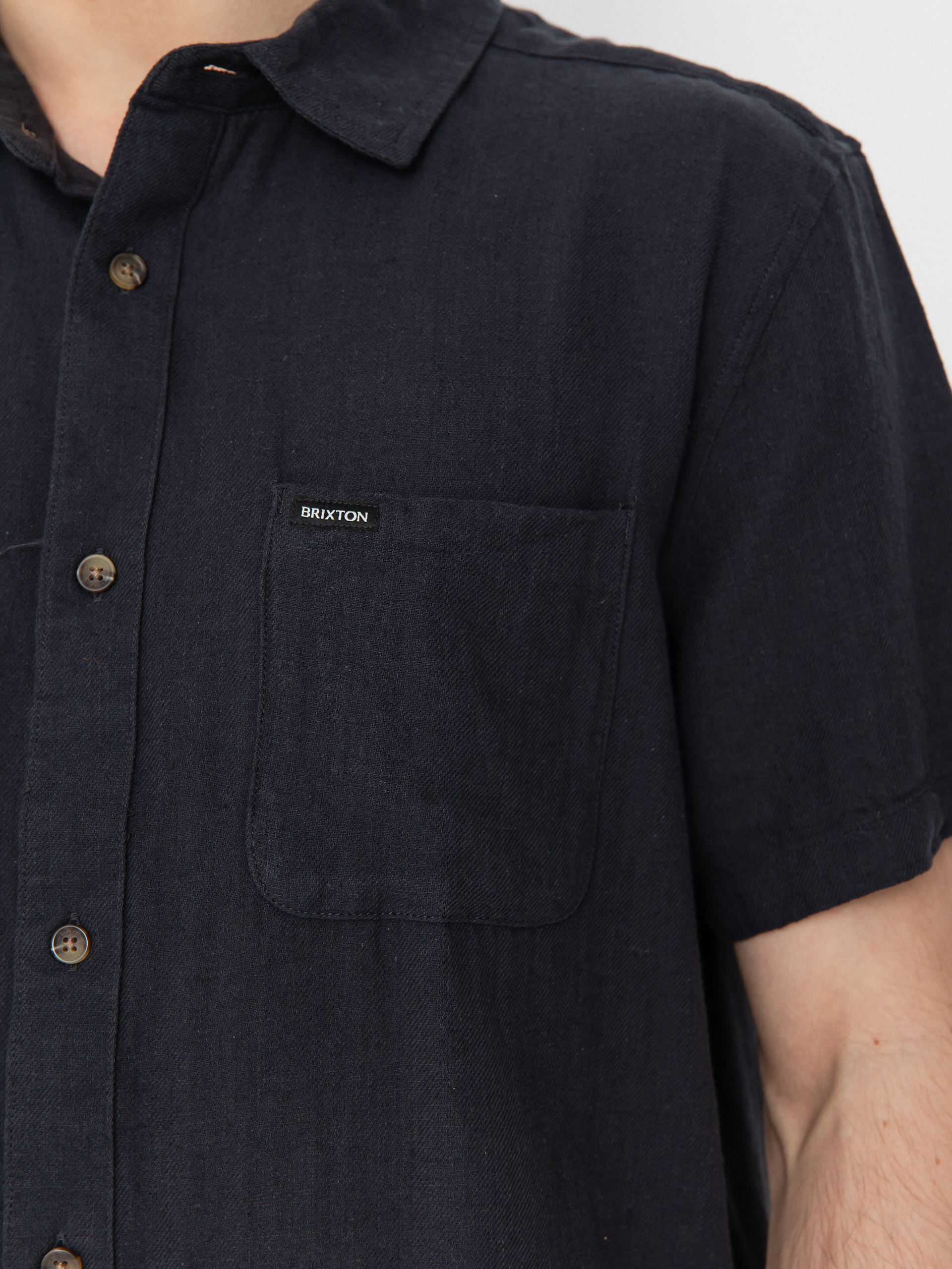 Koszula Brixton Charter Org Cttn (washed black)