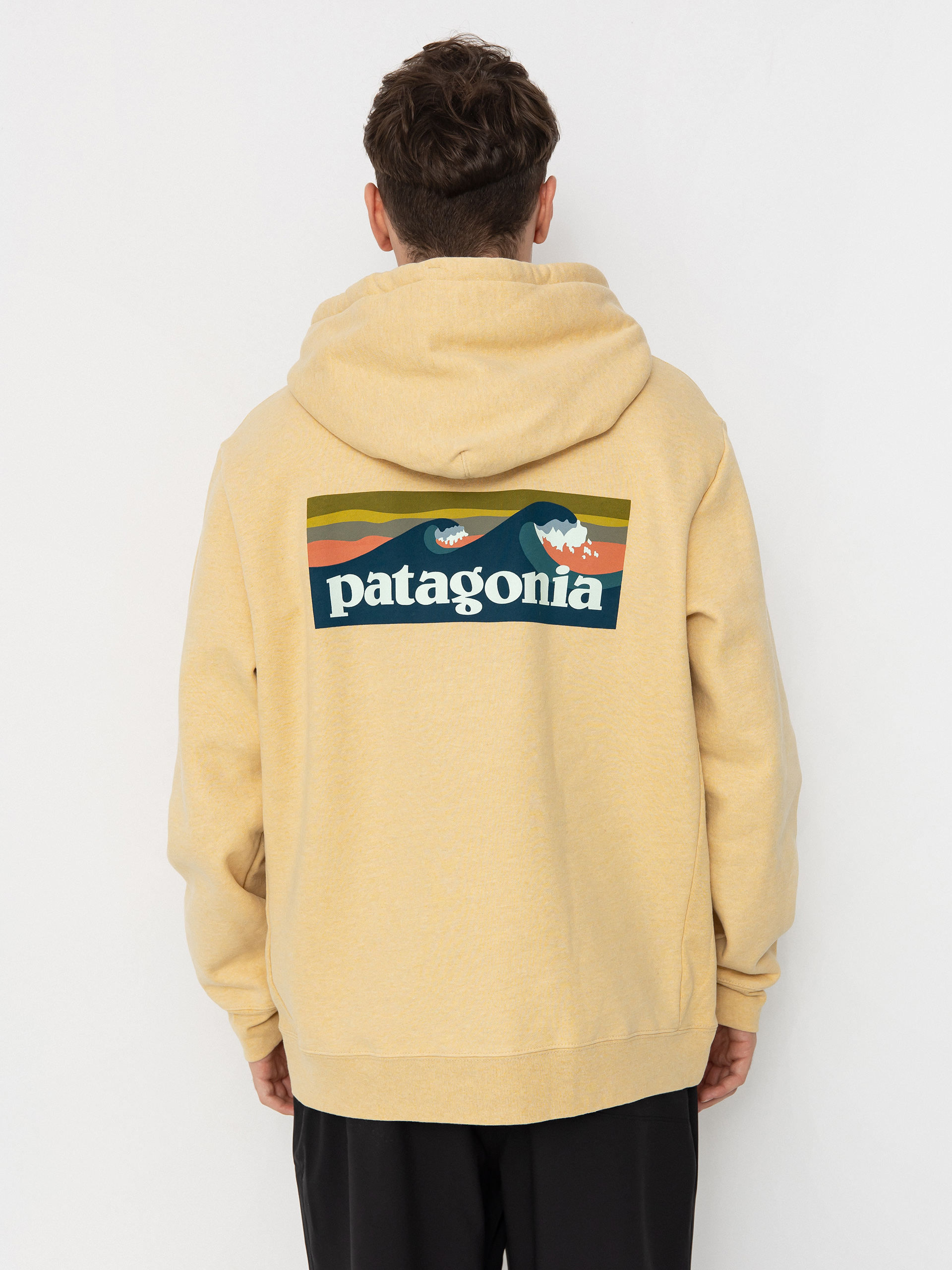 Bluza z kapturem Patagonia Boardshort Logo Uprisal HD (beeswax tan)