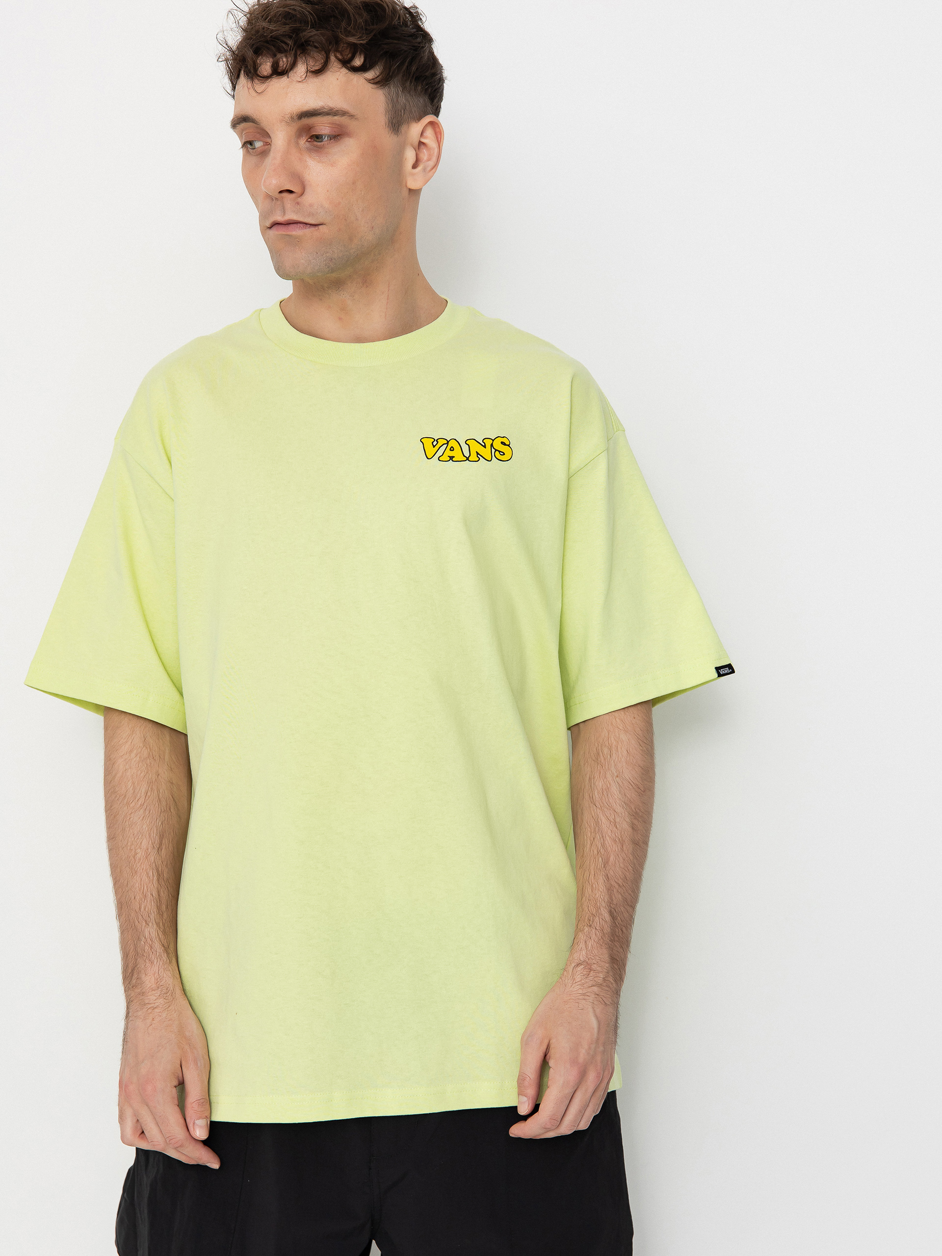 T-shirt Vans Skull La Shaka Loose (shadow lime)