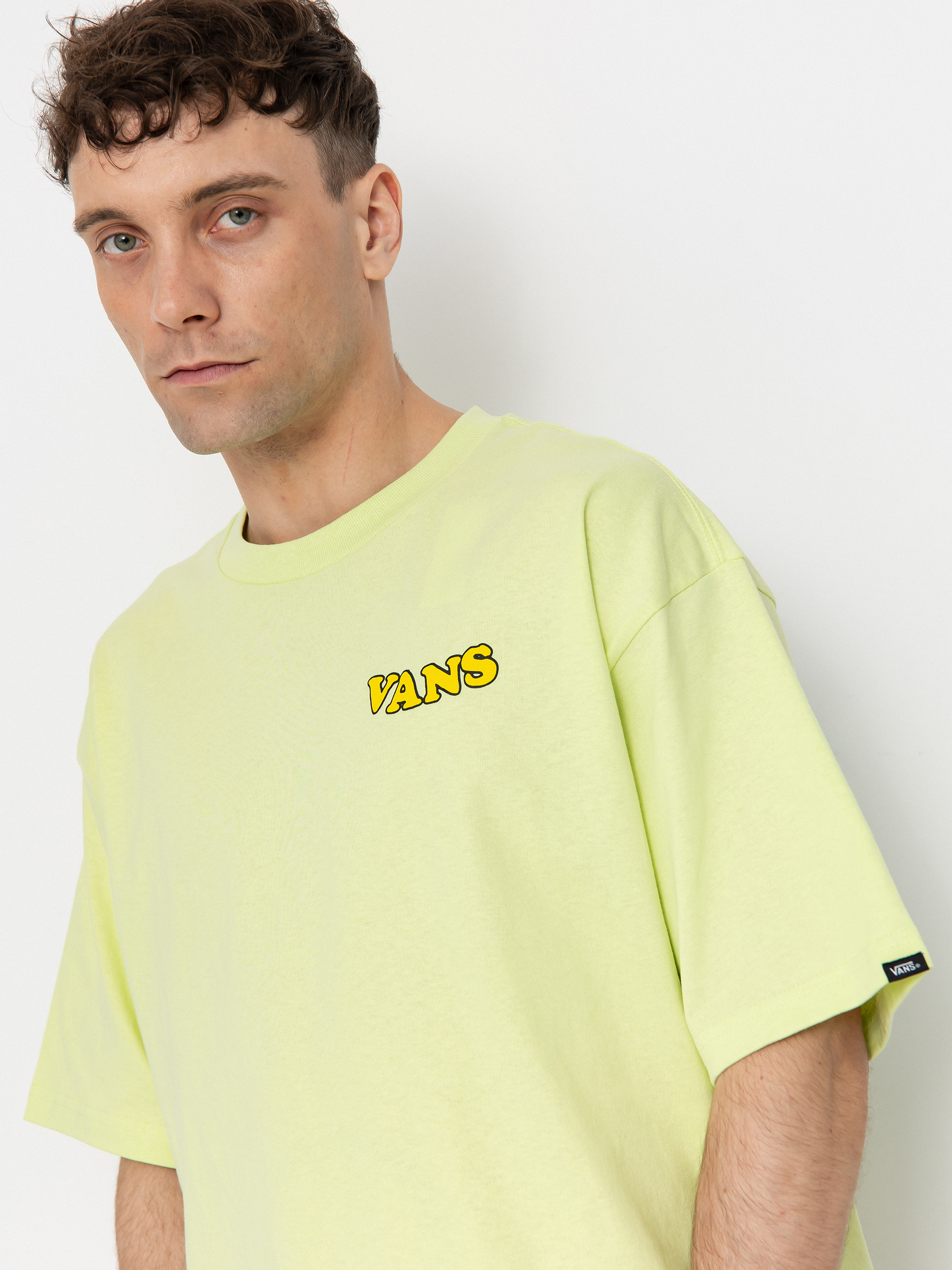 T-shirt Vans Skull La Shaka Loose (shadow lime)